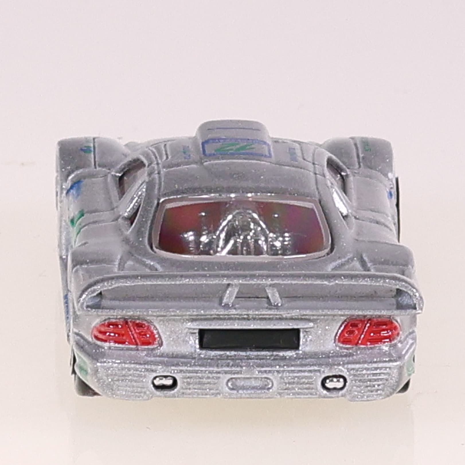 Majorette 232 Mercedes CLK GTR #12 1/63 Gris avec boîte — miniature 4