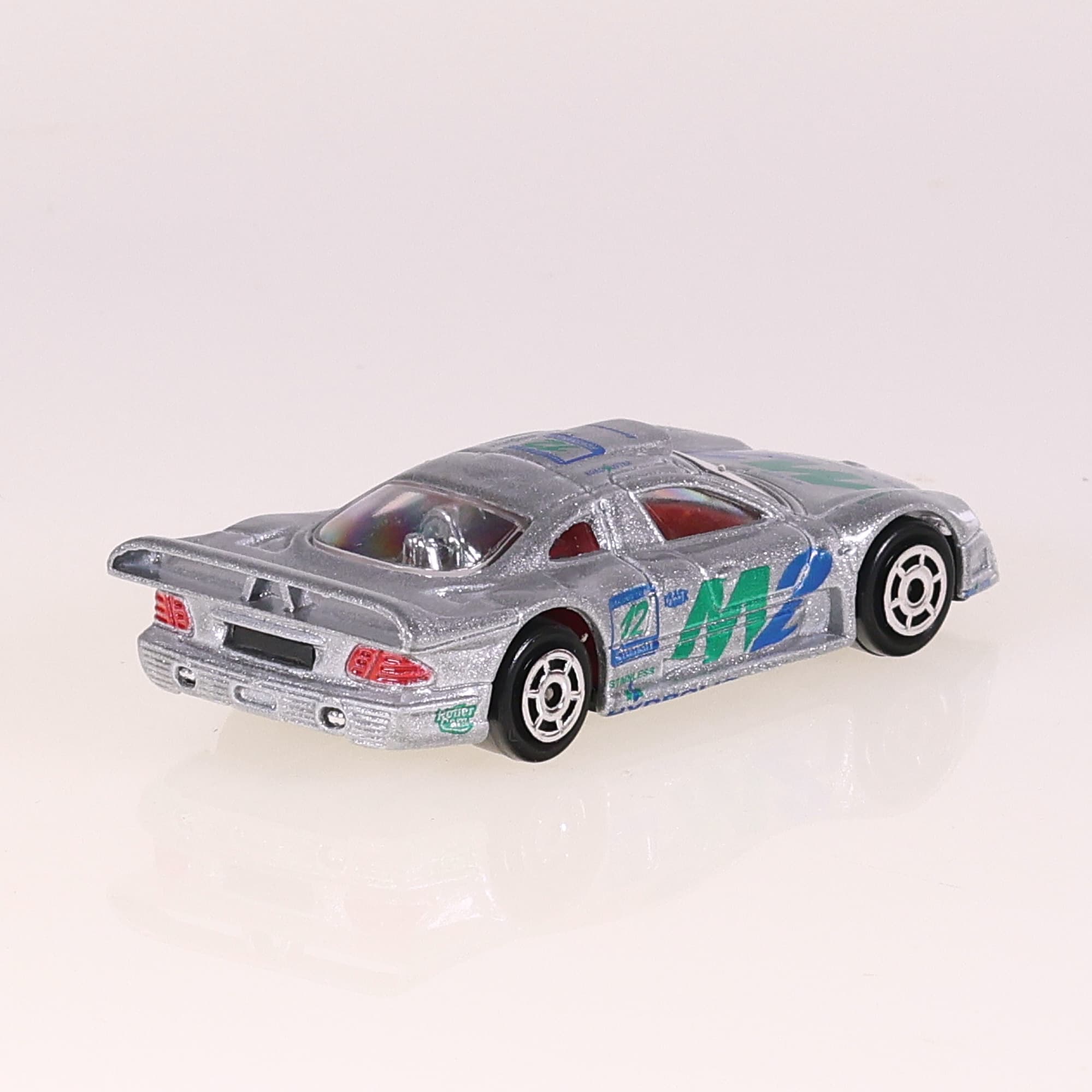 Majorette 232 Mercedes CLK GTR #12 1/63 Gris avec boîte — miniature 5