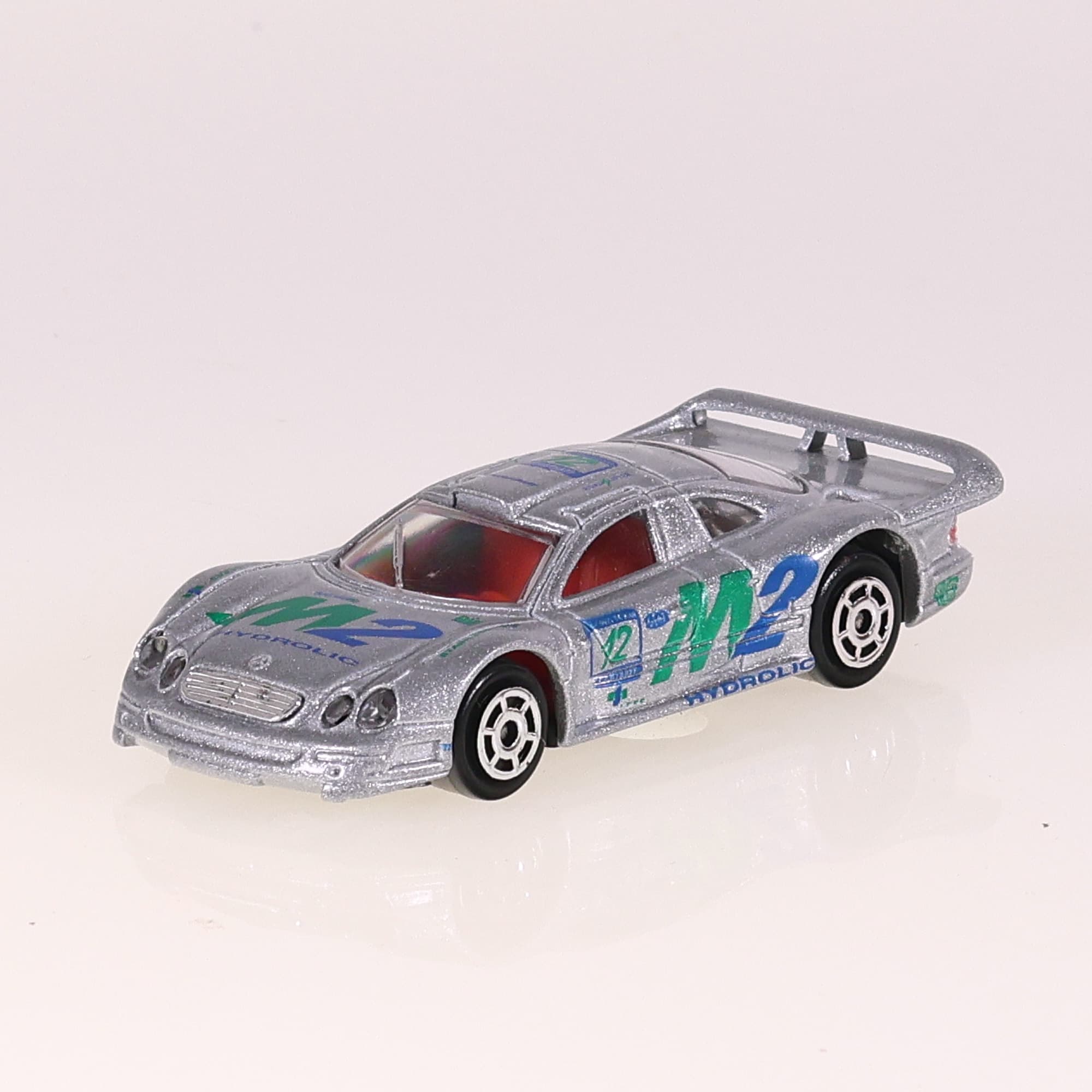 Majorette 232 Mercedes CLK GTR #12 1/63 Gris avec boîte — miniature 9