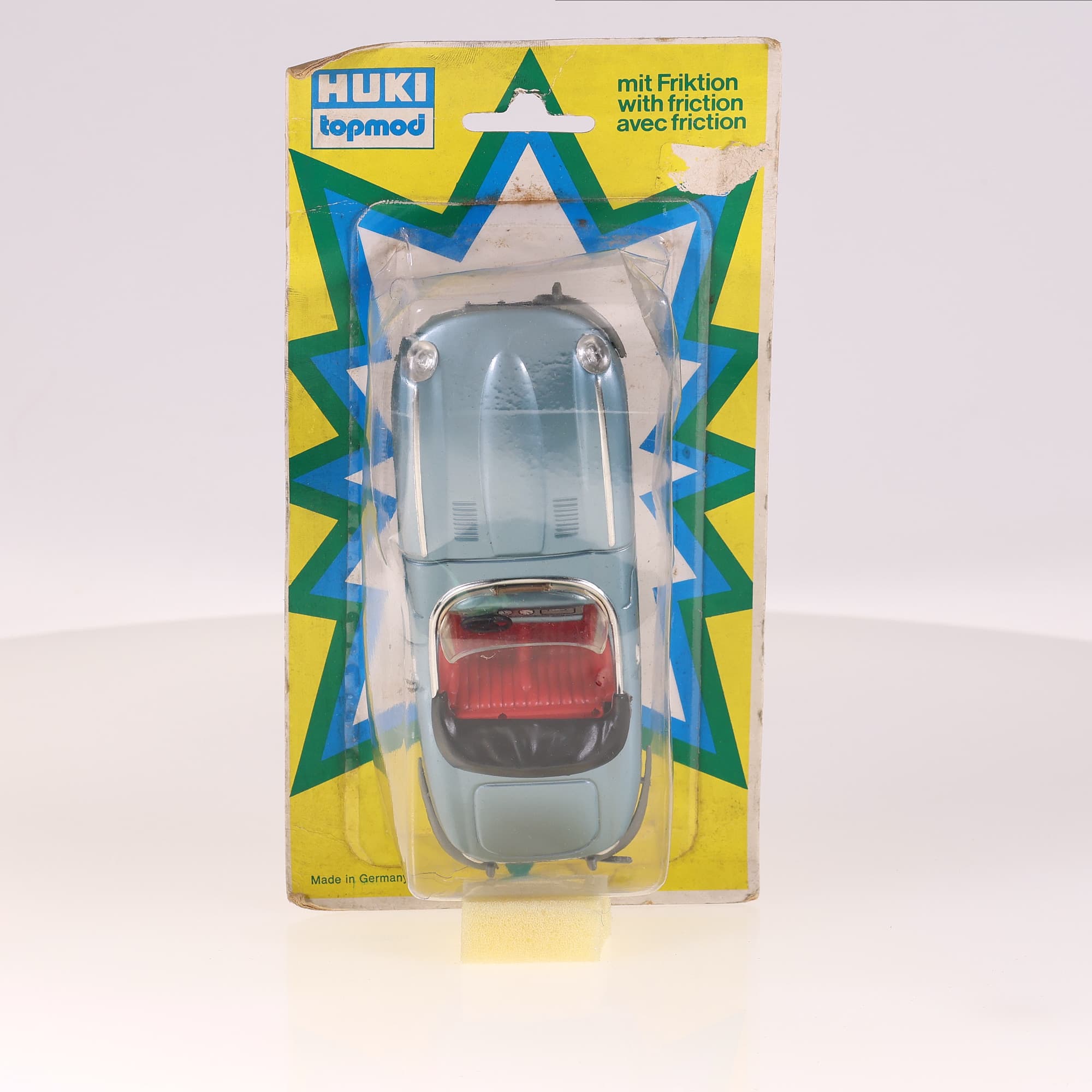 Huki 202 cabriolet Topmod friction 14 cm Bleu avec boîte — photo 1