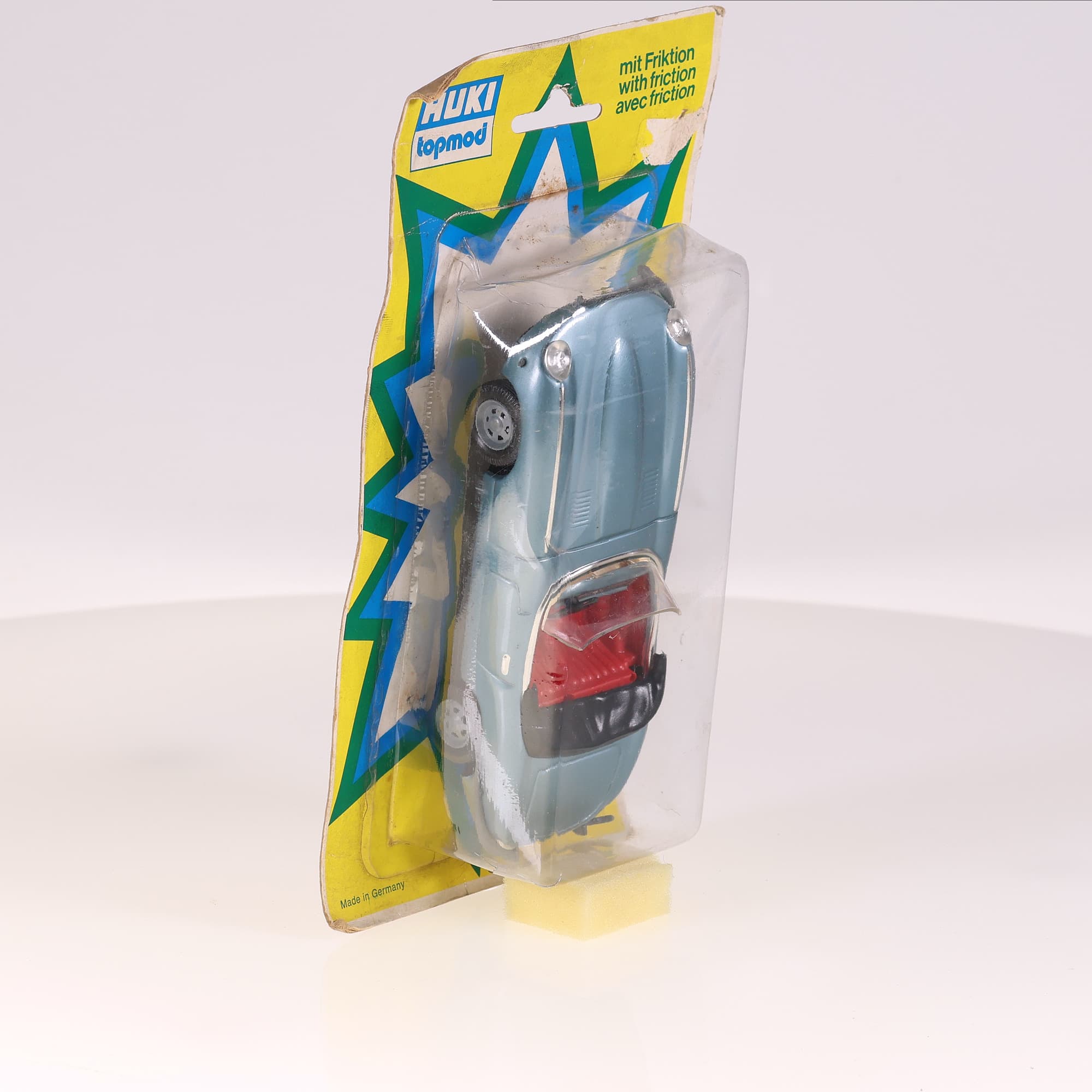 Huki 202 cabriolet Topmod friction 14 cm Bleu avec boîte — miniature 8