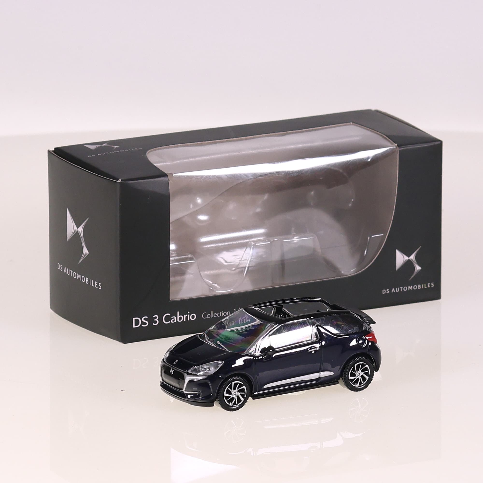 Norev DS Automobiles 3 Cabrio 1/64 Bleu sans boîte — photo 1