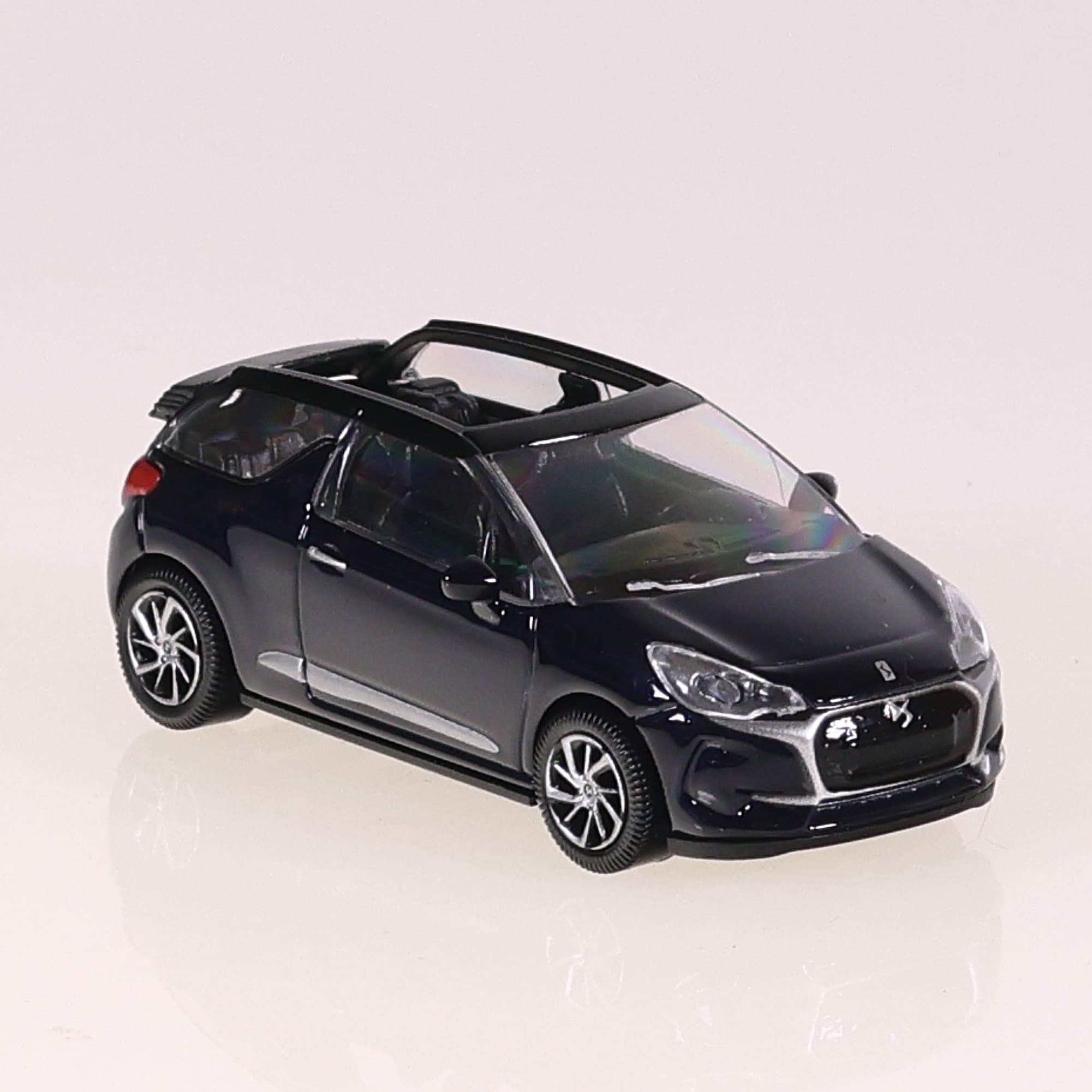 Norev DS Automobiles 3 Cabrio 1/64 Bleu sans boîte — miniature 7