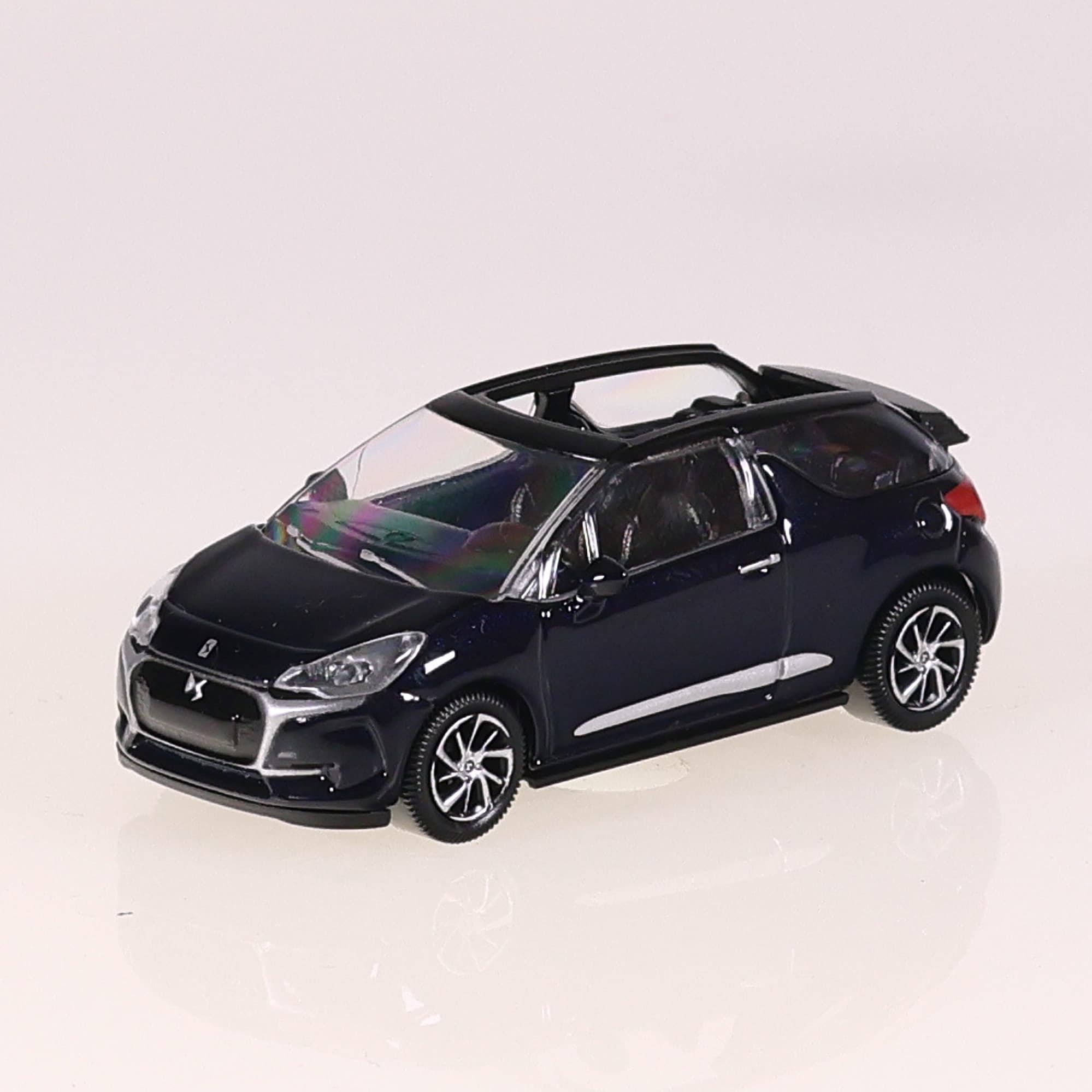 Norev DS Automobiles 3 Cabrio 1/64 Bleu sans boîte — miniature 9