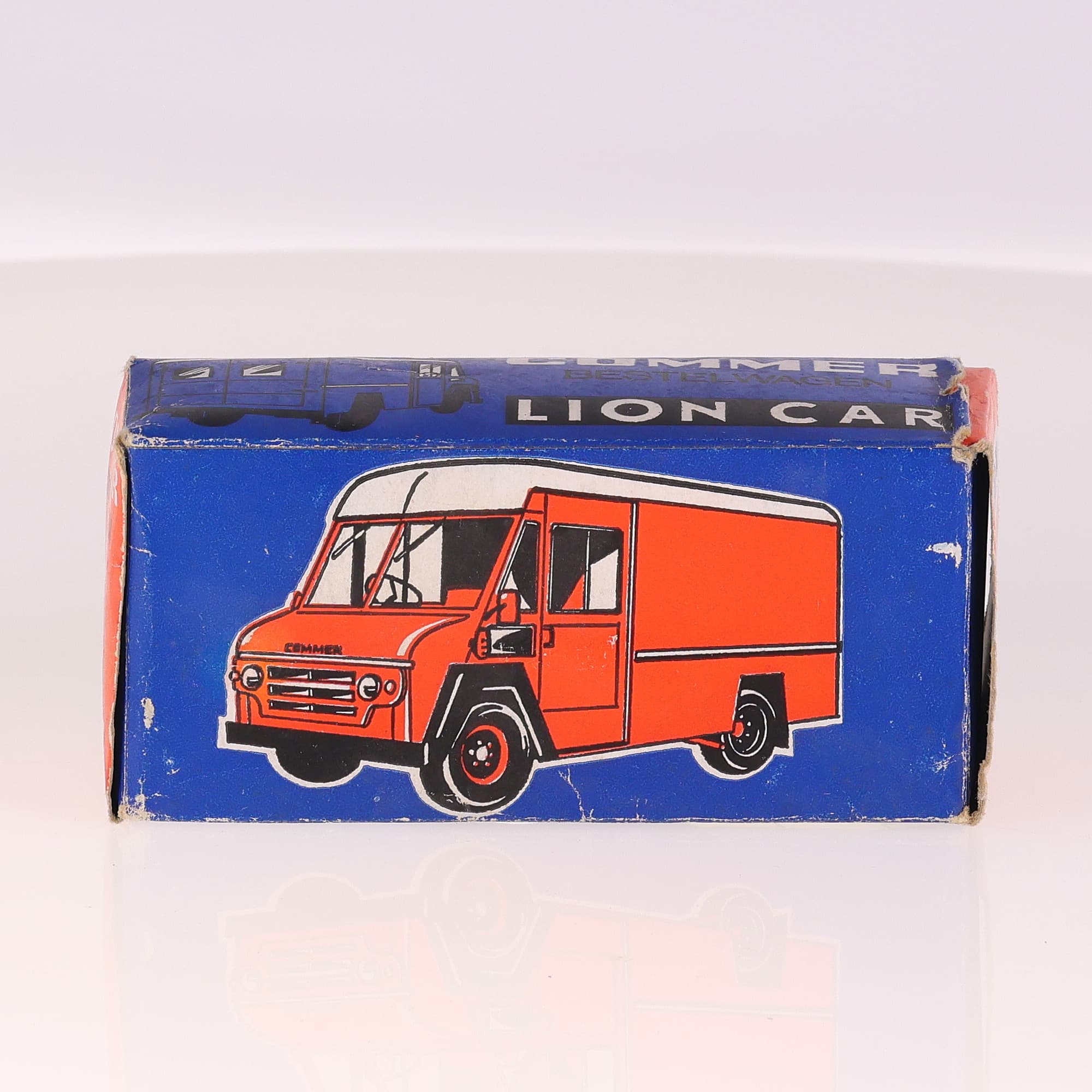 Lion Car 55 Commer Bestelwagen Posterijen 1/43 Rouge avec boîte — miniature 11