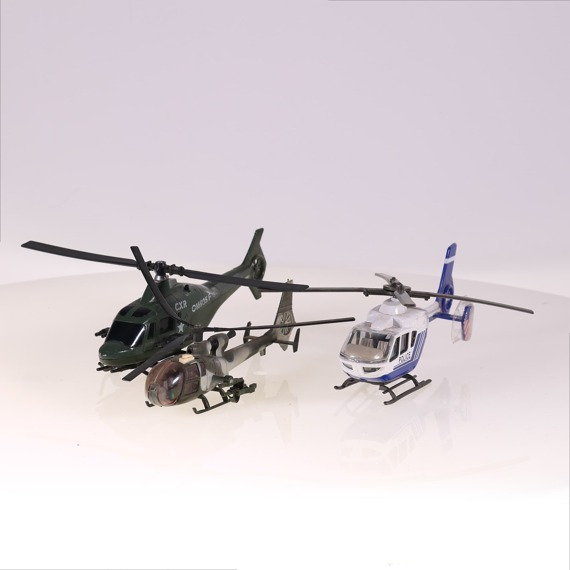 Solido Gazelle Majorette sonic flashers lot de 3 hélicoptères  — miniature 2
