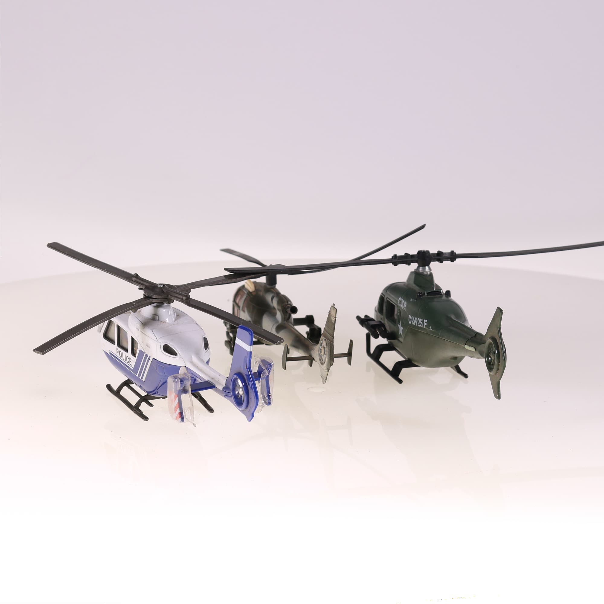 Solido Gazelle Majorette sonic flashers lot de 3 hélicoptères  — miniature 4
