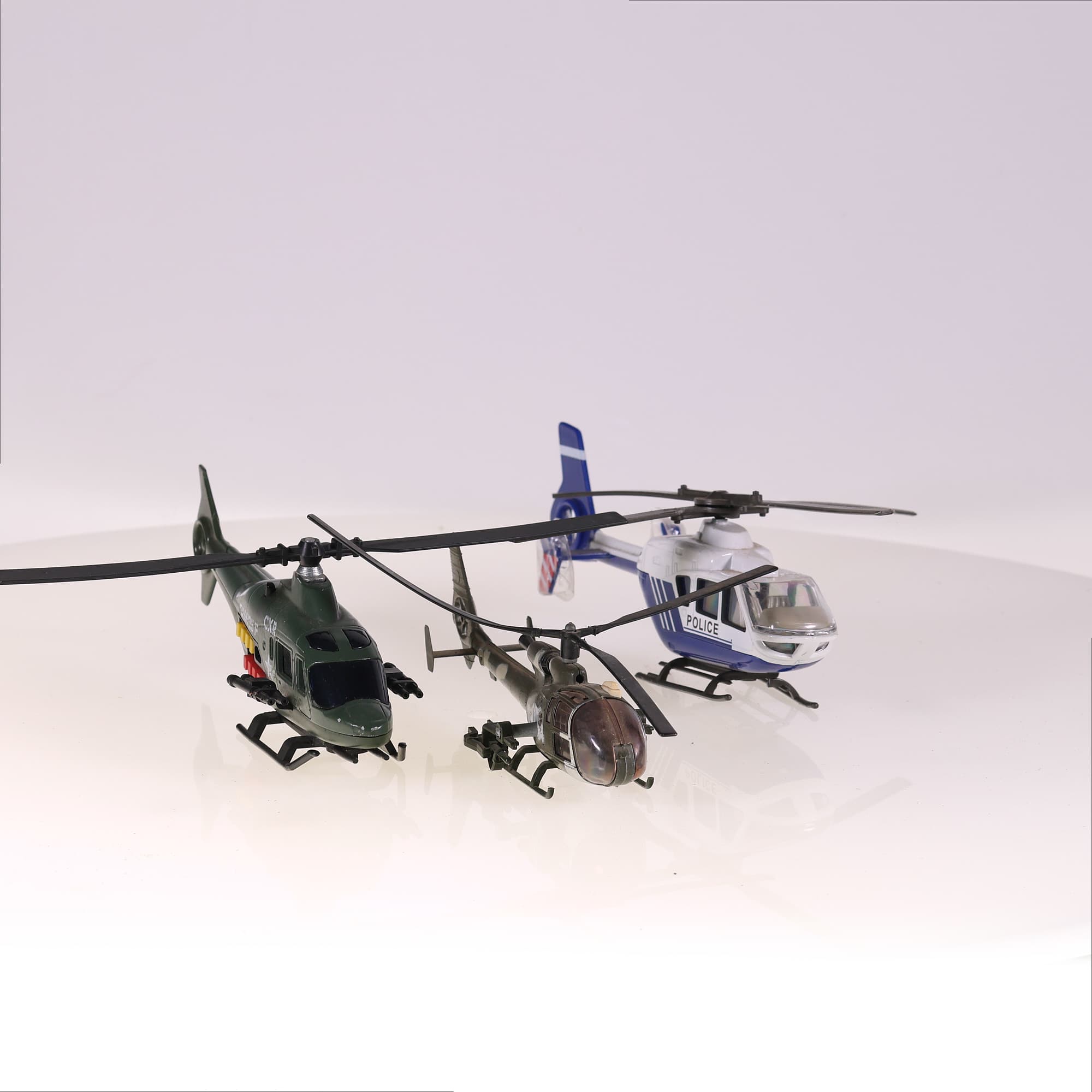 Solido Gazelle Majorette sonic flashers lot de 3 hélicoptères  — miniature 8