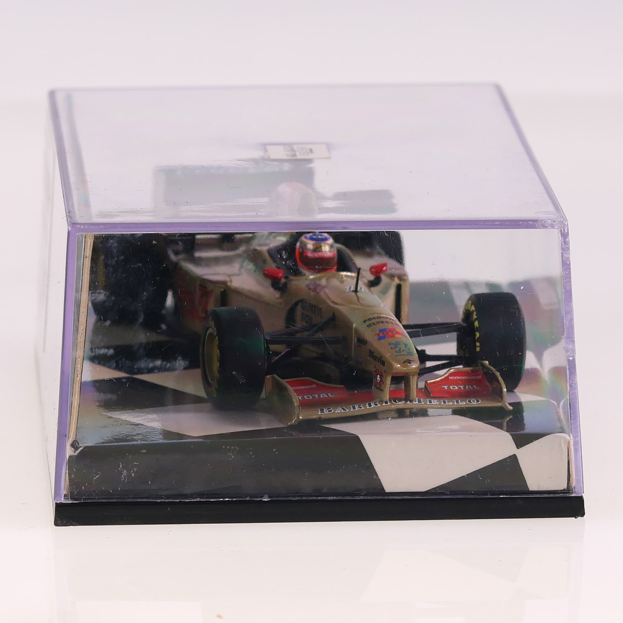Minichamps Jordan Peugeot 196 Barrichello #11 1/43 Or avec boîte — miniature 12