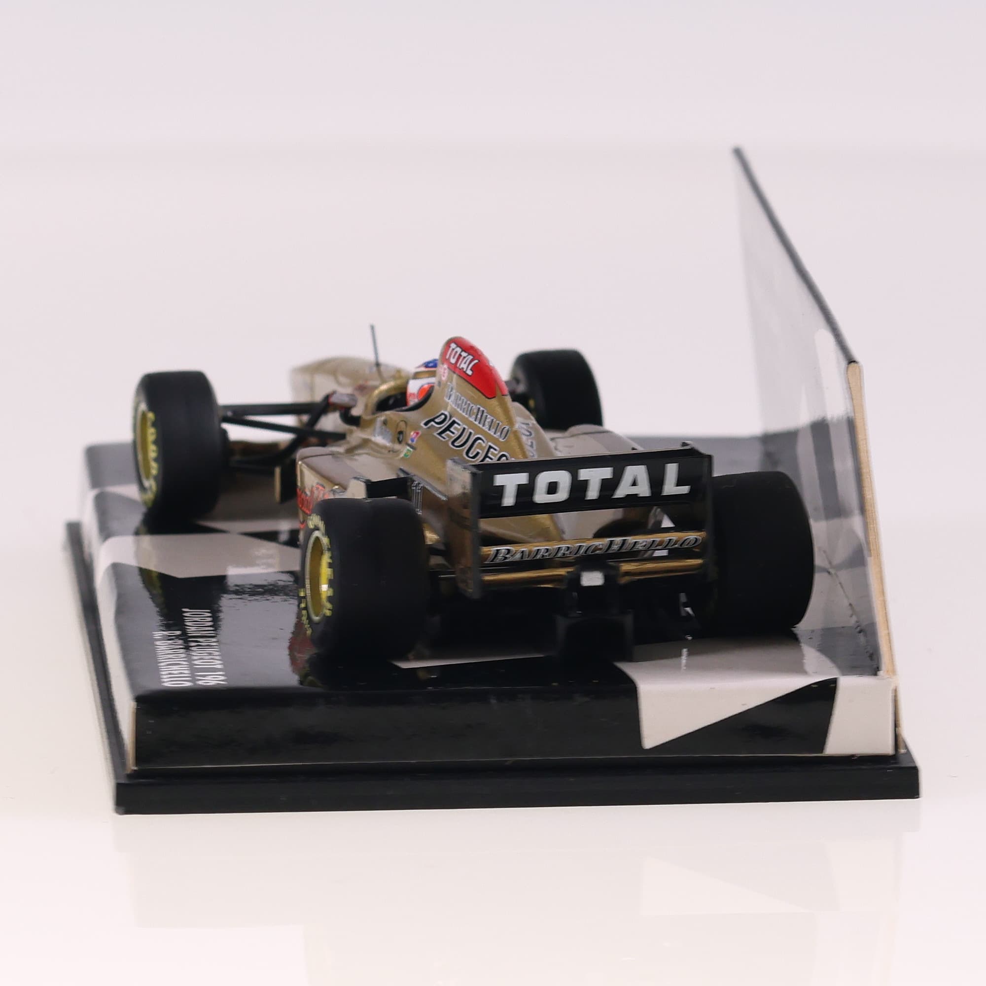 Minichamps Jordan Peugeot 196 Barrichello #11 1/43 Or avec boîte — miniature 4