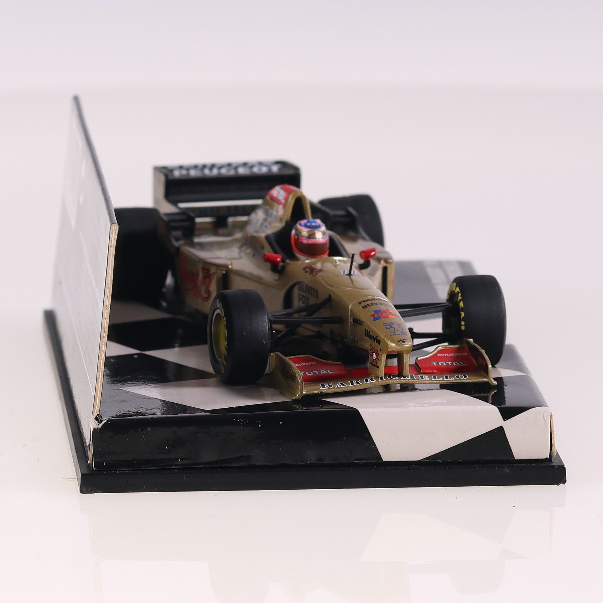 Minichamps Jordan Peugeot 196 Barrichello #11 1/43 Or avec boîte — miniature 8