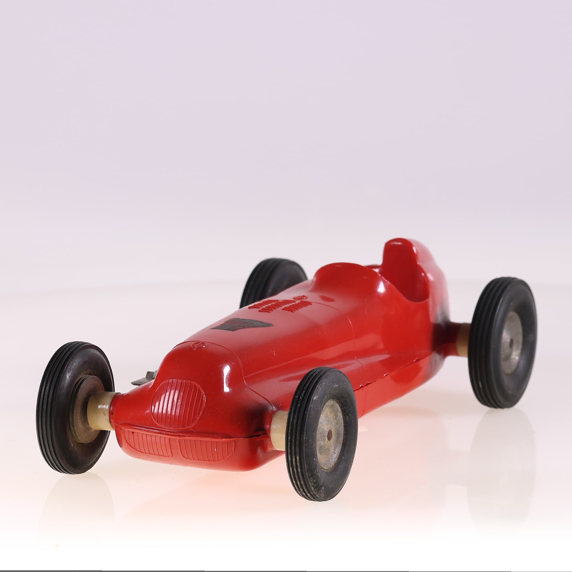 Rite Spot Plastic voiture de course mécanique clé #7 23,5 cm Rouge sans boîte — photo 1