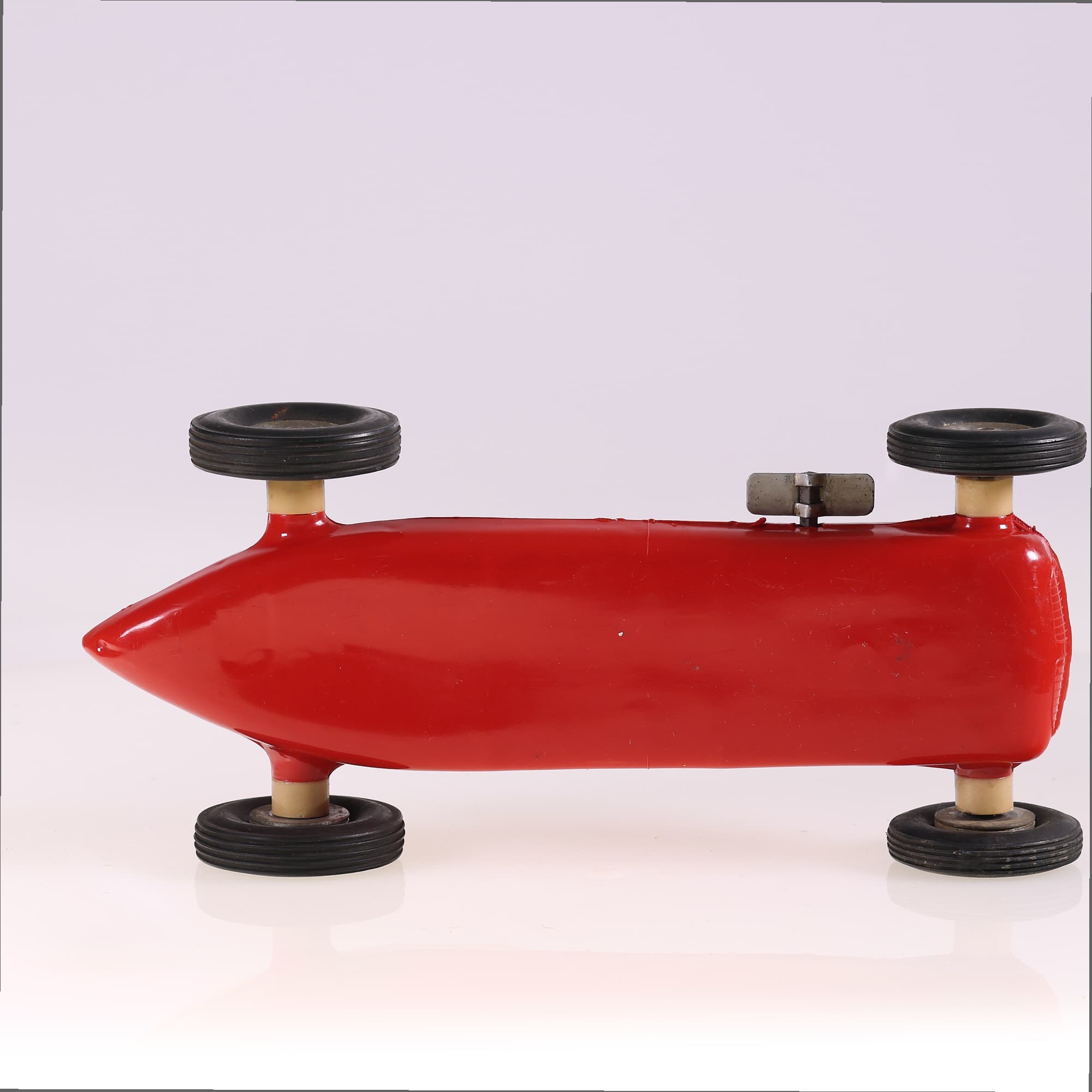 Rite Spot Plastic voiture de course mécanique clé #7 23,5 cm Rouge sans boîte — miniature 9