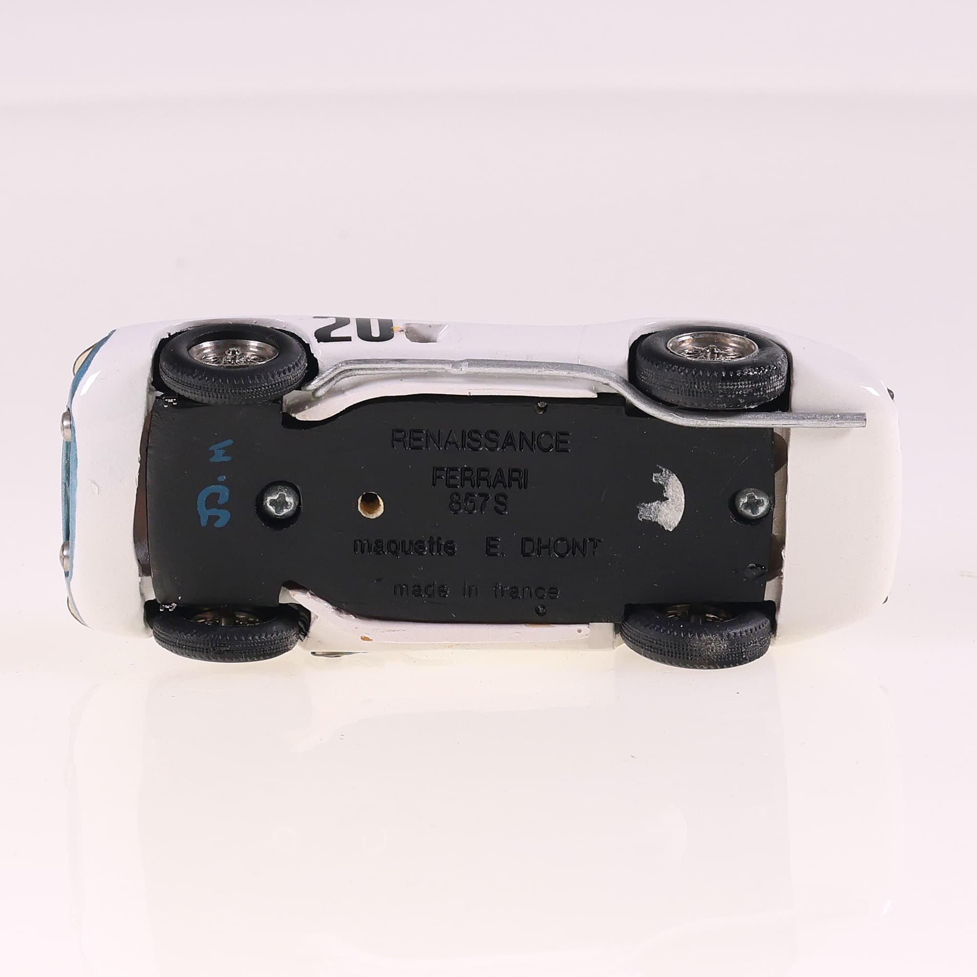 Renaissance Ferrari 857S #20 1/43 Blanc  — miniature 9