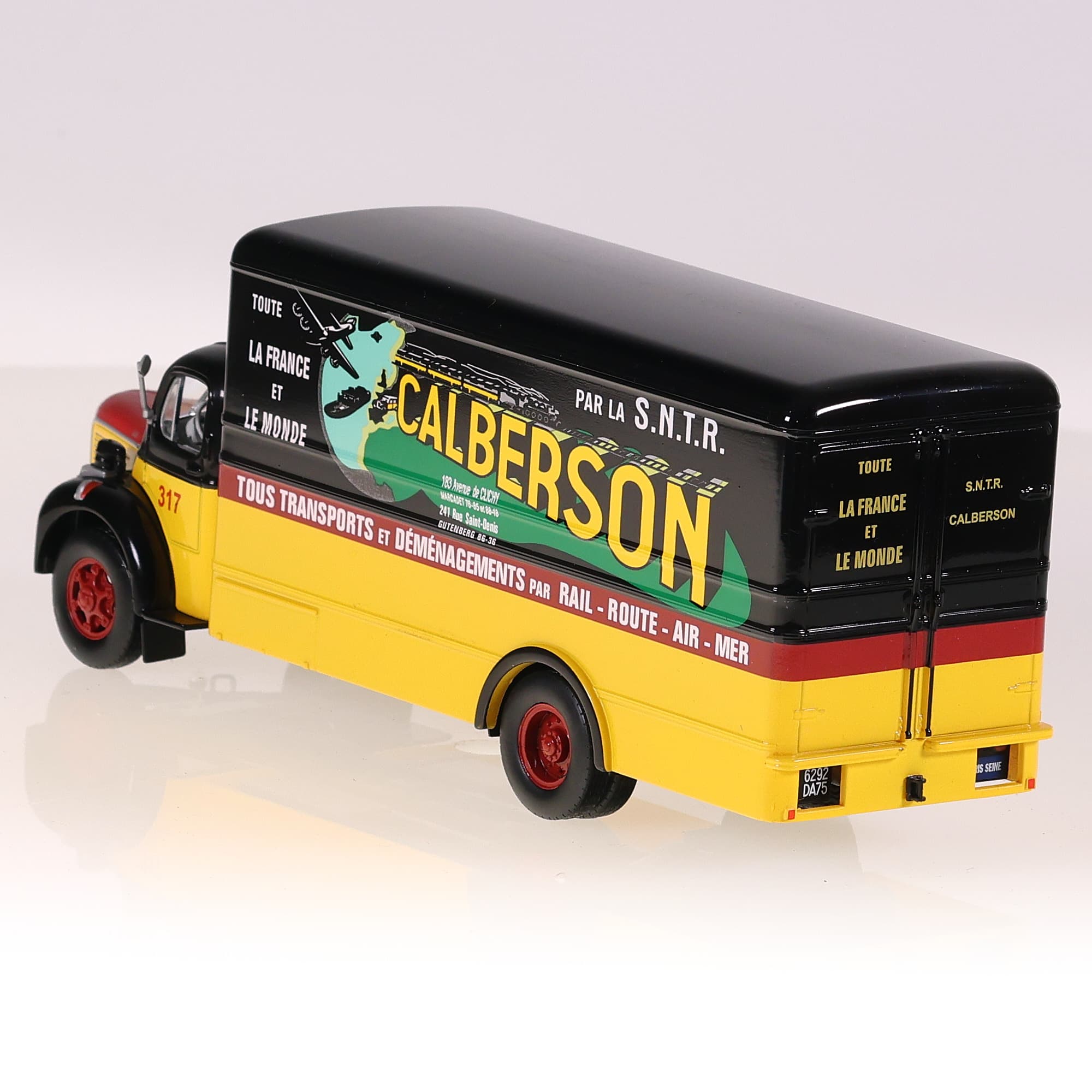 Kiosque Calberson Camion Berliet GLR CALBERSON 1/43 Bicolore avec boîte — miniature 3
