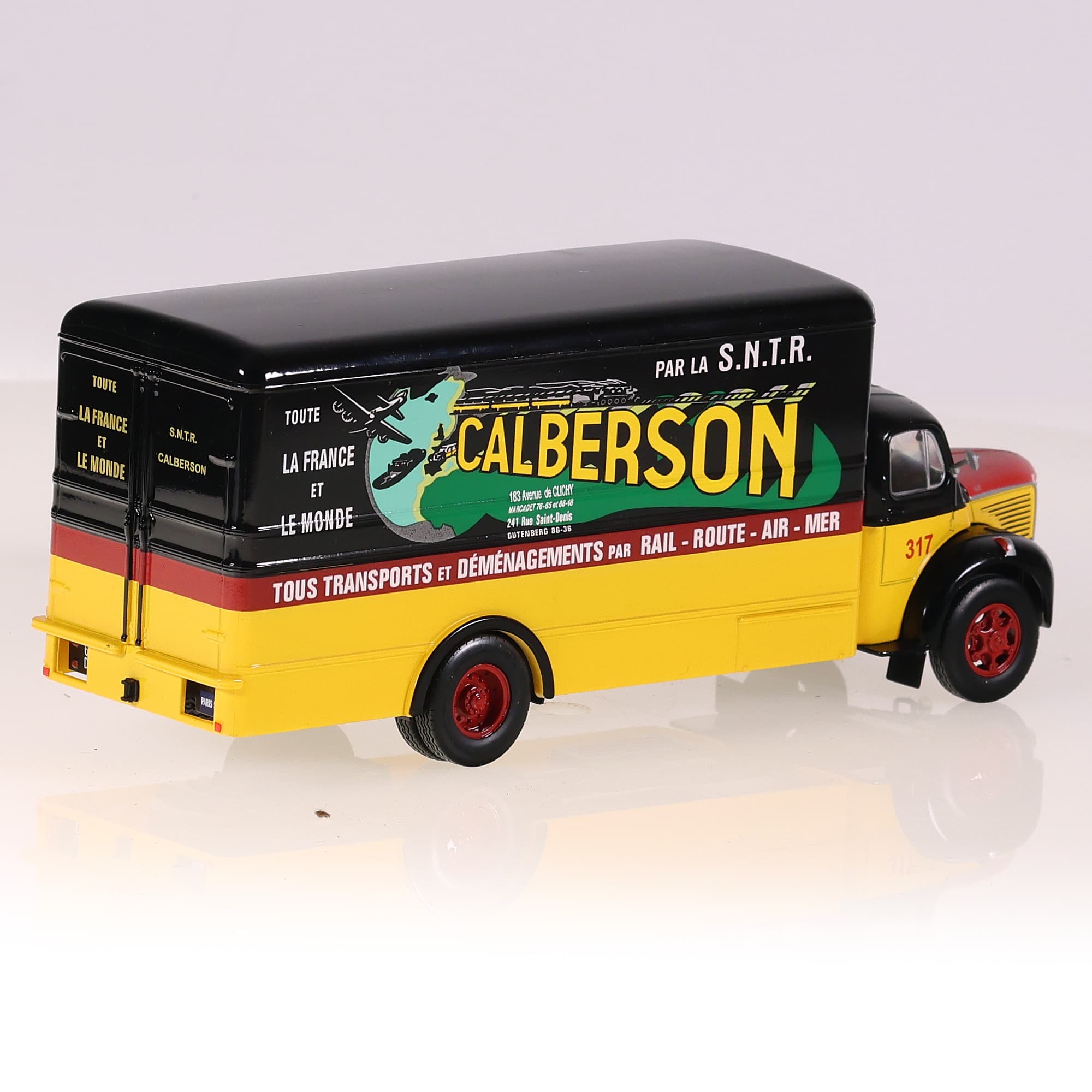 Kiosque Calberson Camion Berliet GLR CALBERSON 1/43 Bicolore avec boîte — miniature 5