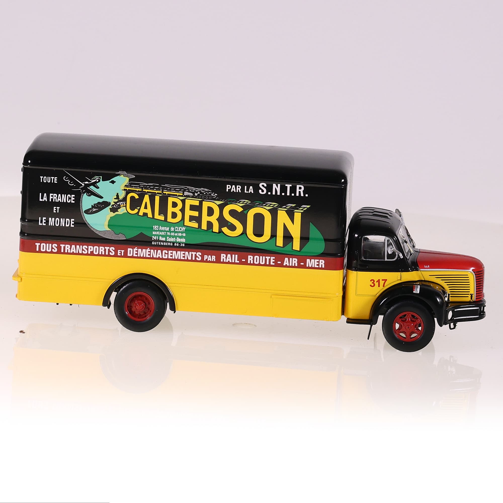 Kiosque Calberson Camion Berliet GLR CALBERSON 1/43 Bicolore avec boîte — miniature 6