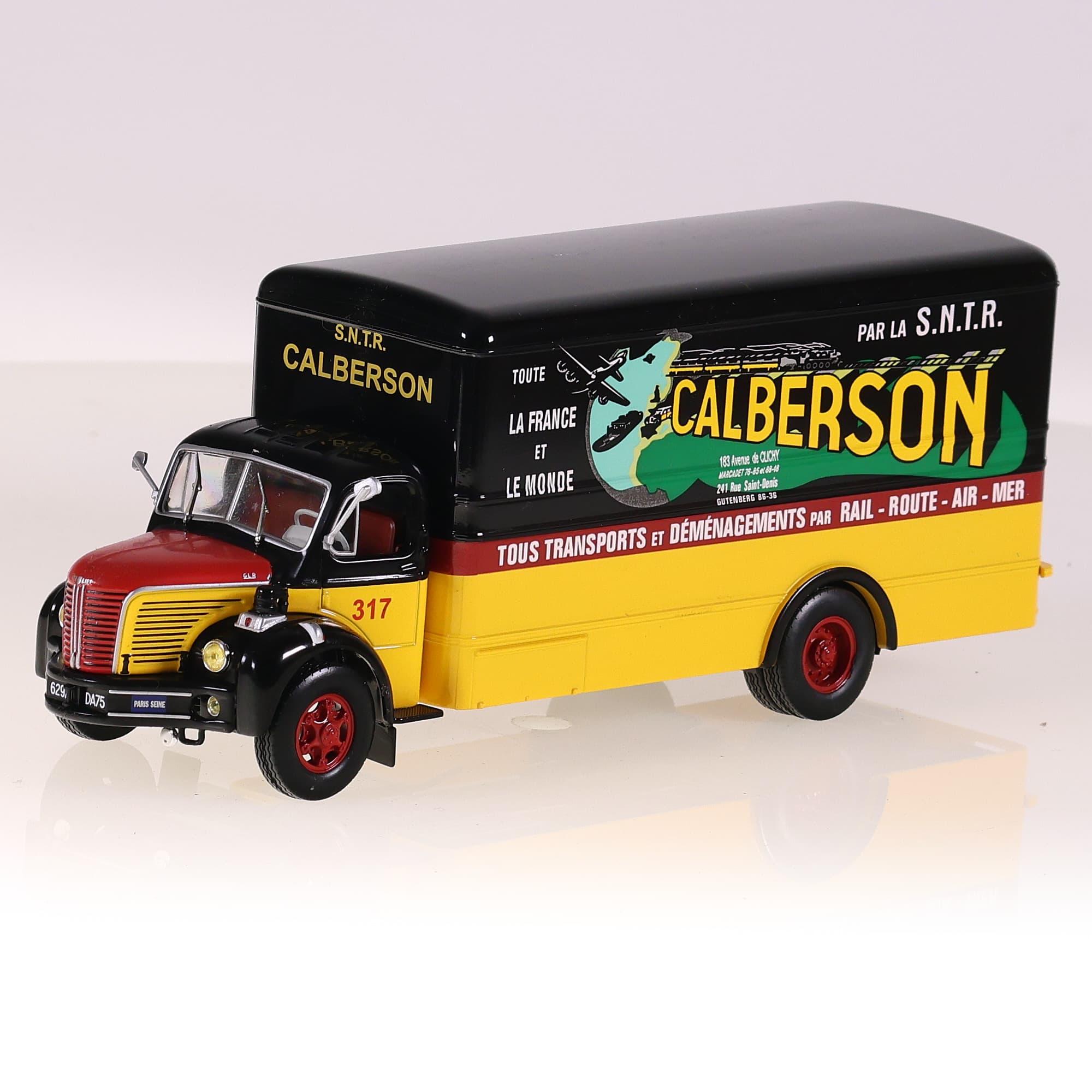 Kiosque Calberson Camion Berliet GLR CALBERSON 1/43 Bicolore avec boîte — miniature 9