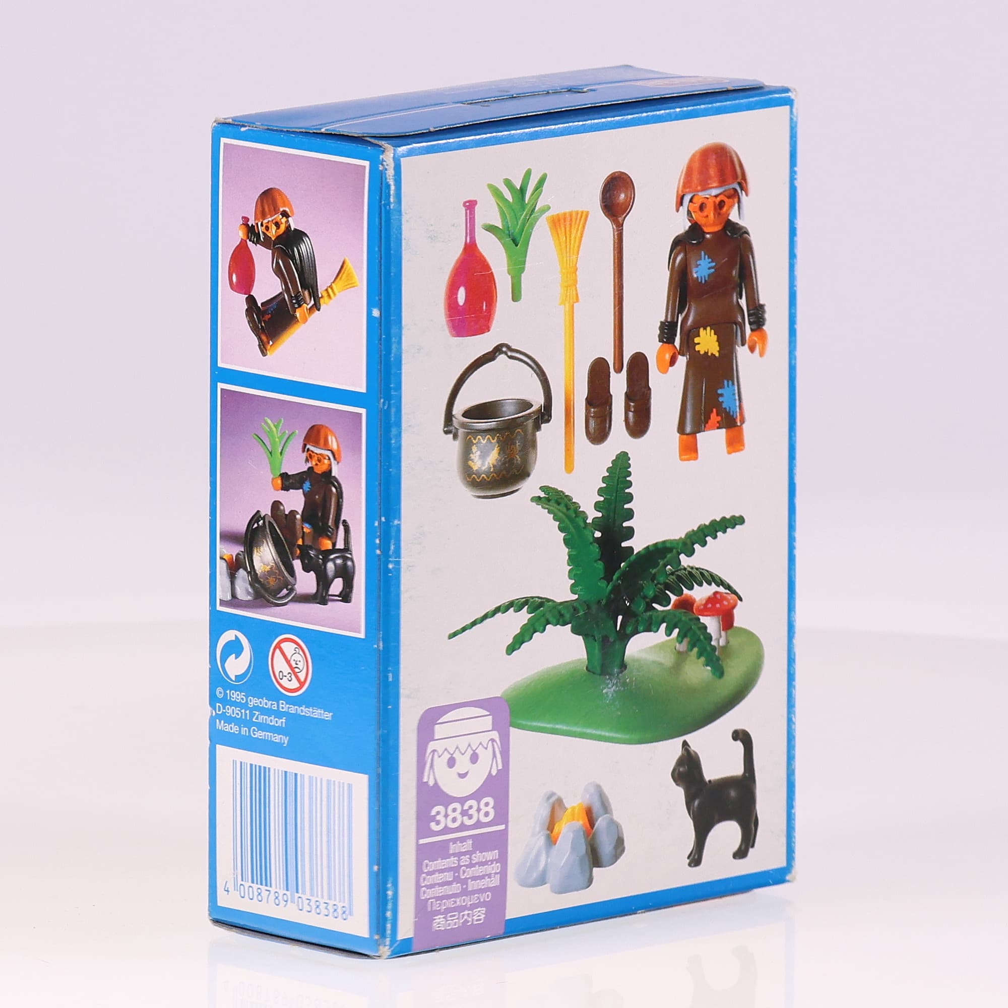 Playmobil 3838 sorcière avec chaudron avec boîte de 1995 — miniature 4