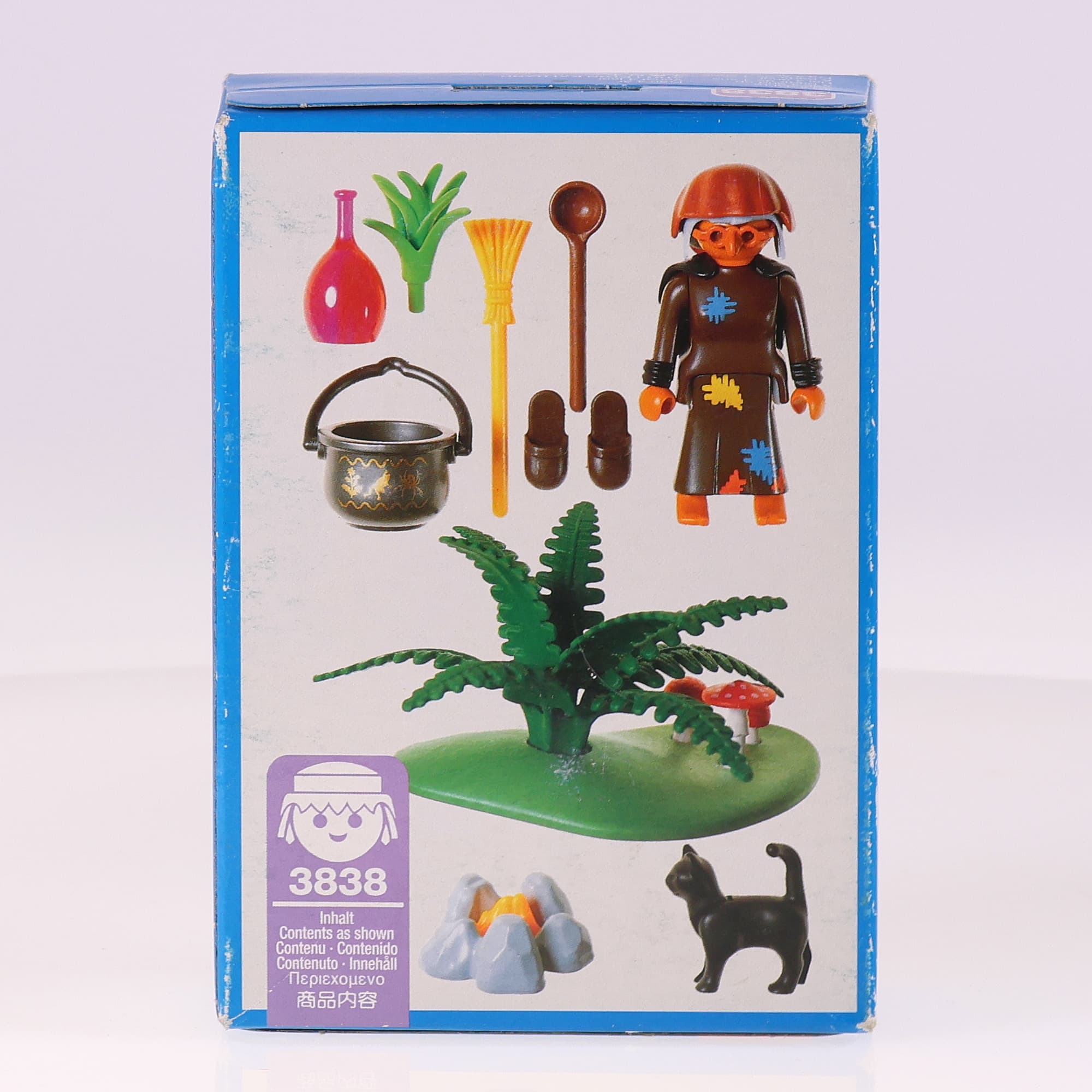 Playmobil 3838 sorcière avec chaudron avec boîte de 1995 — miniature 5