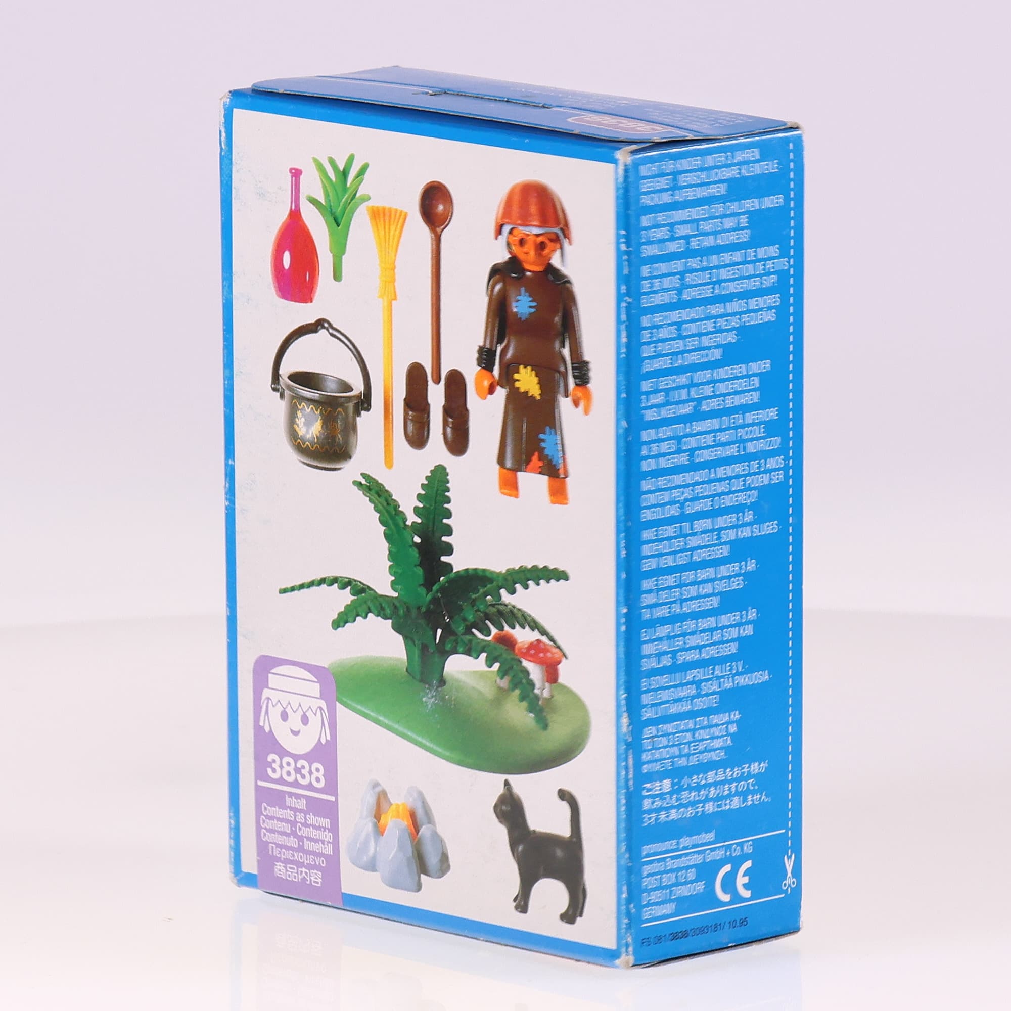 Playmobil 3838 sorcière avec chaudron avec boîte de 1995 — miniature 6