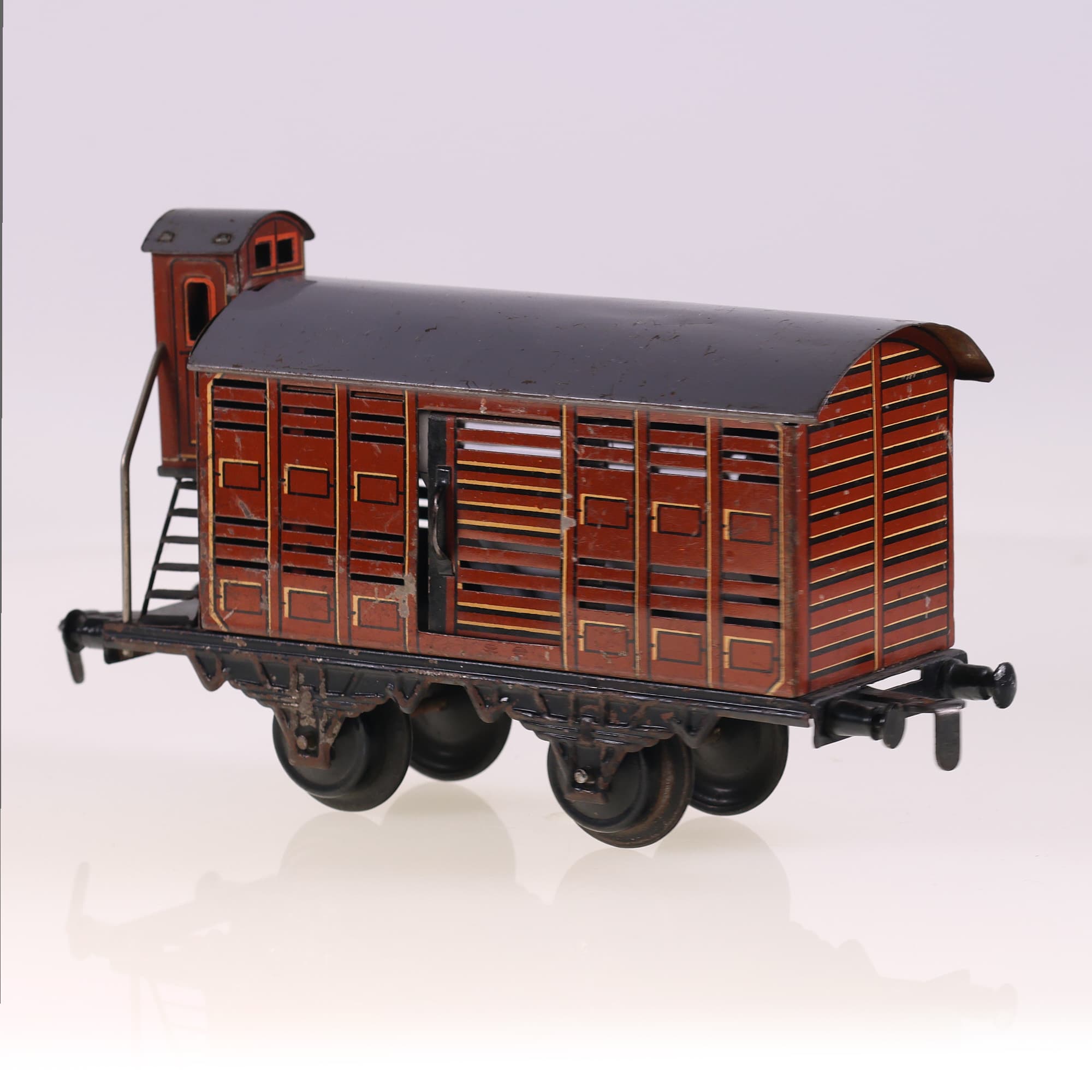 Märklin? wagon fourgon avec guérite O  — miniature 7