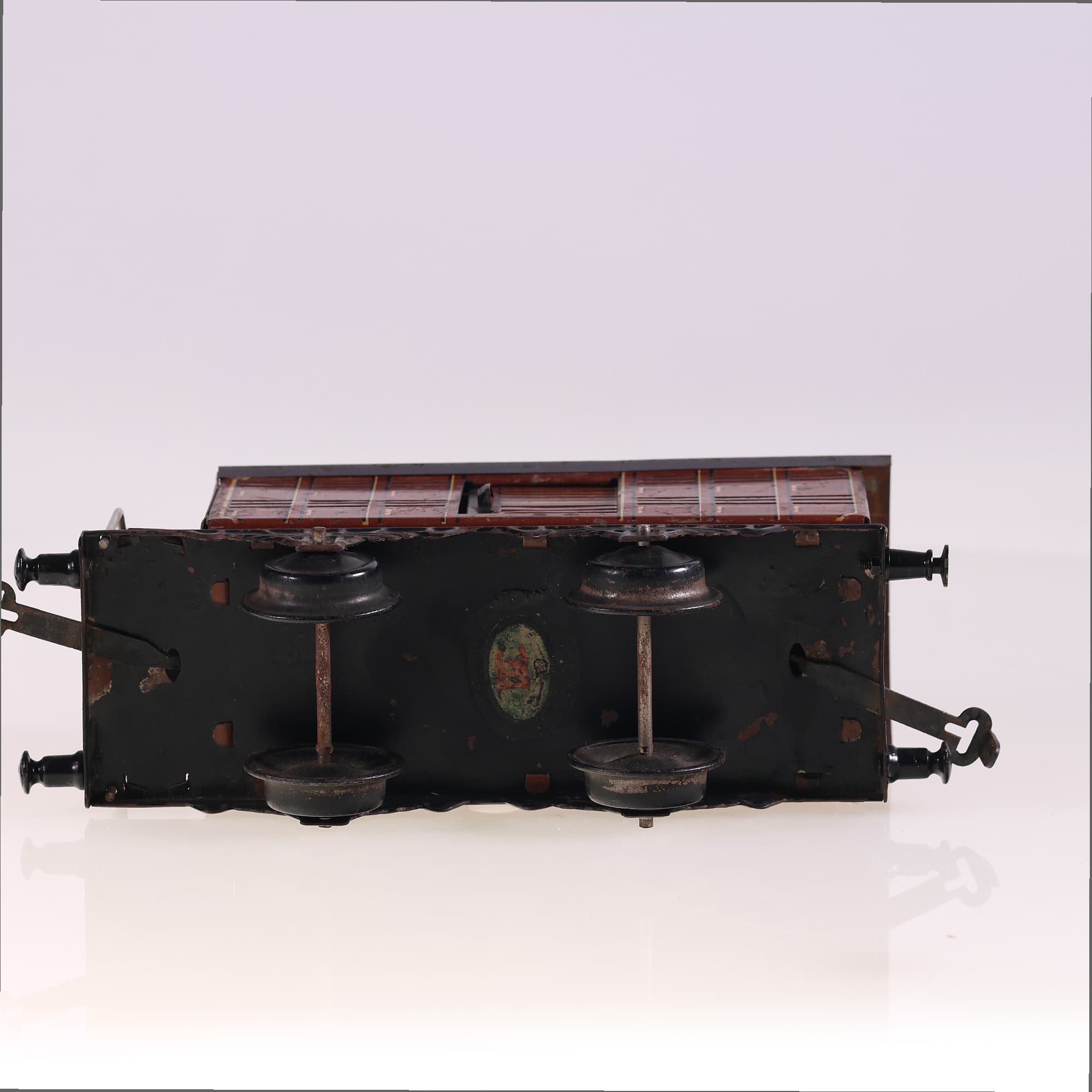 Märklin? wagon fourgon avec guérite O  — miniature 9
