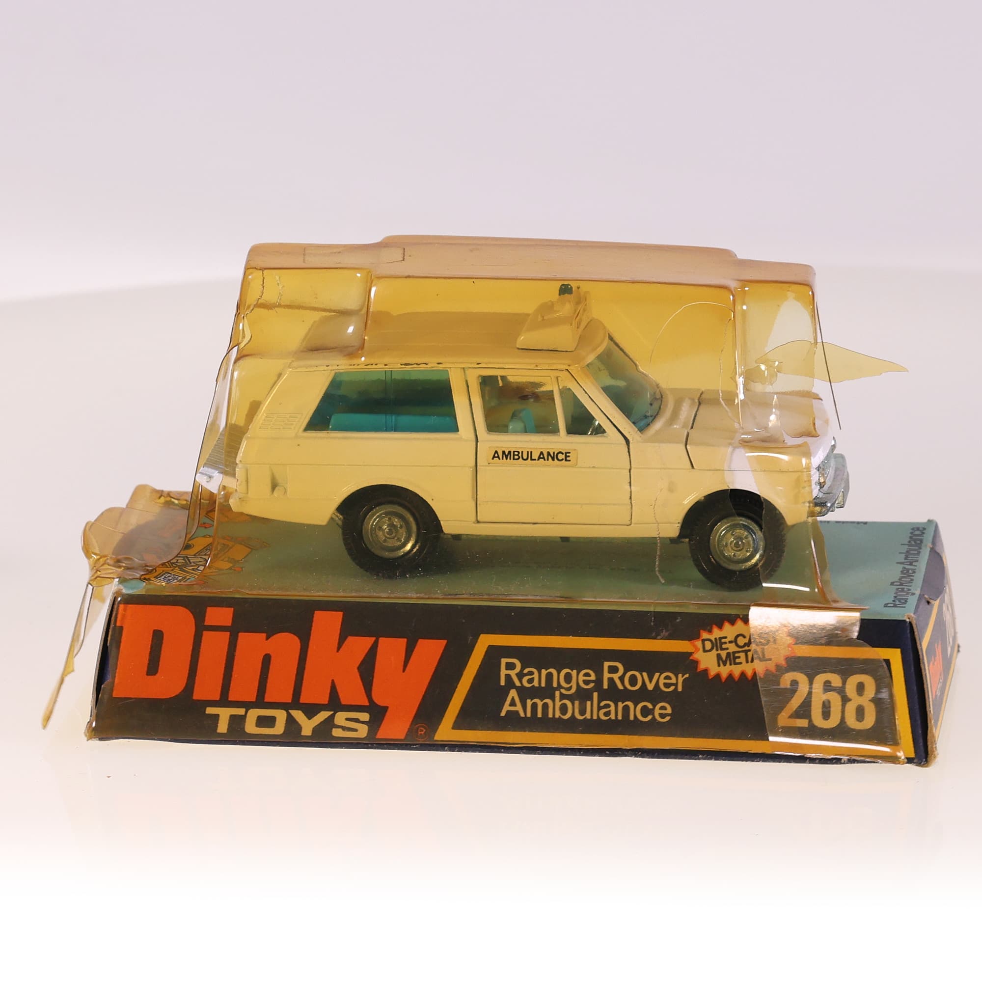 Dinky Toys 268 Range Rover Ambulance 1/43 Blanc Grade B avec boîte — miniature 12