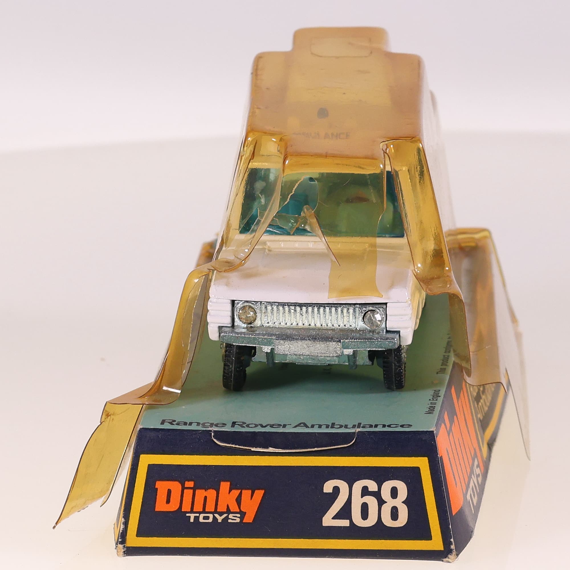 Dinky Toys 268 Range Rover Ambulance 1/43 Blanc Grade B avec boîte — miniature 13