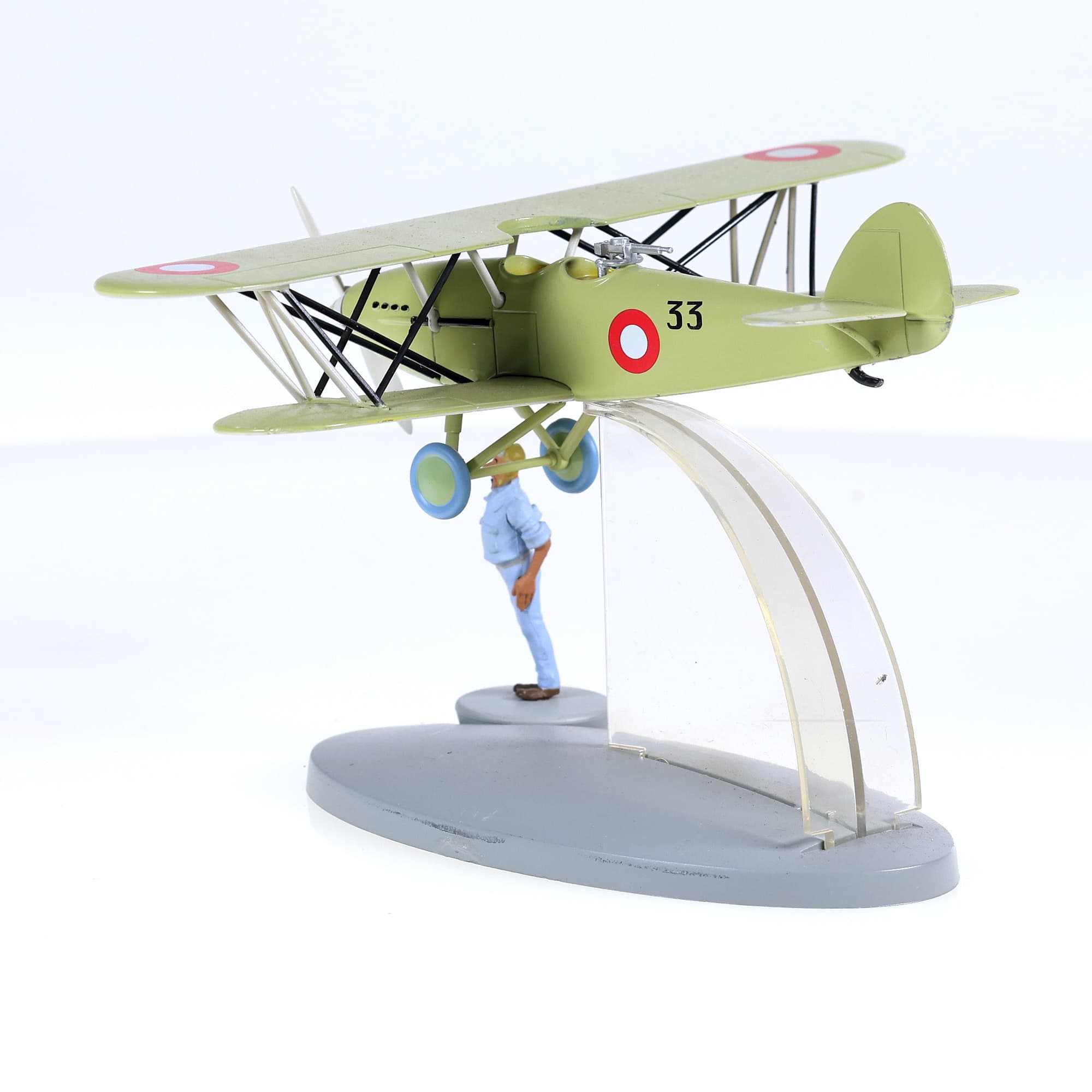 Hachette En Avion Tintin - L'avion de chasse arabe - Les Cigares du Pharaon — miniature 2