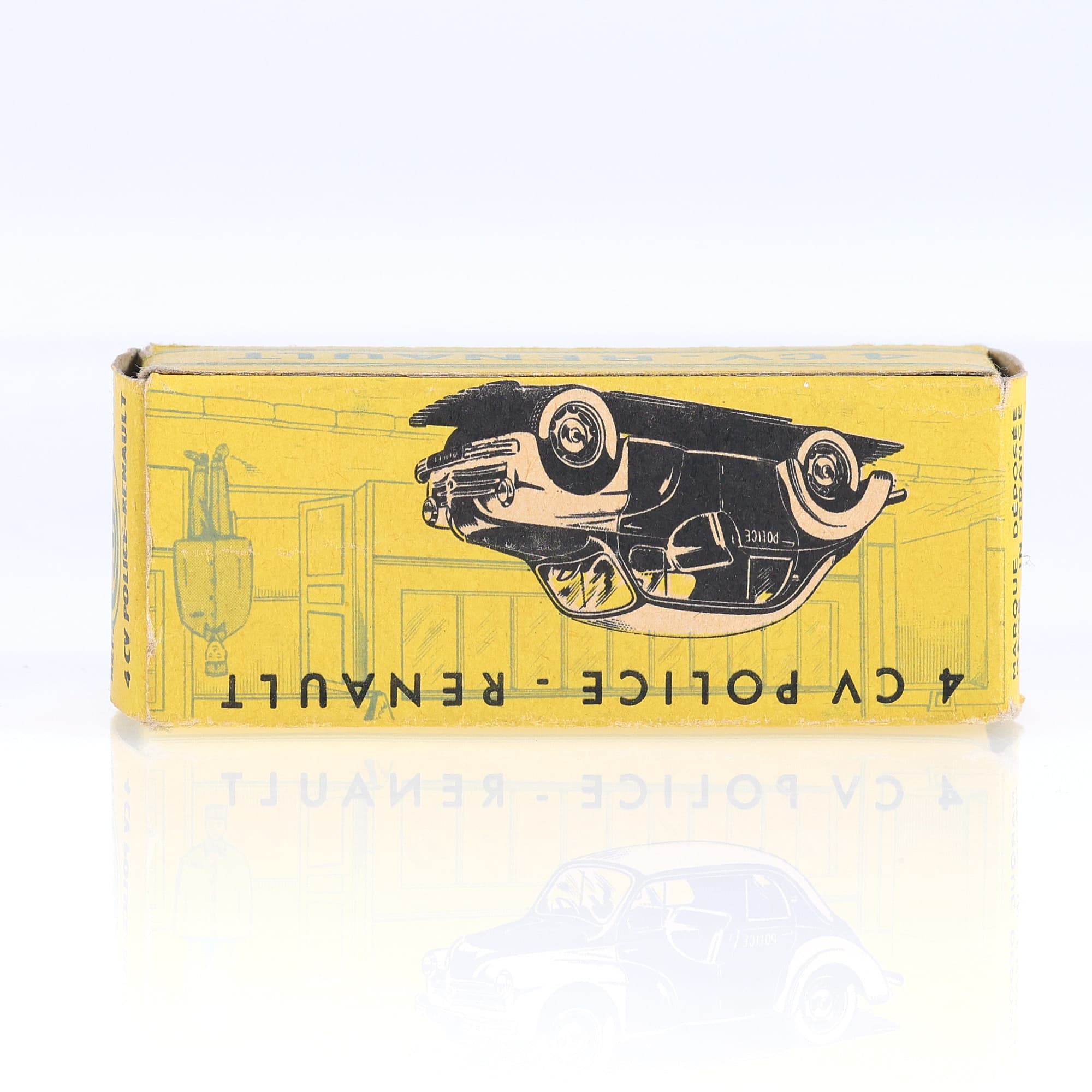 CIJ 3/49 Renault 4 CV Police 1/43 Bleu boîte seule — miniature 3