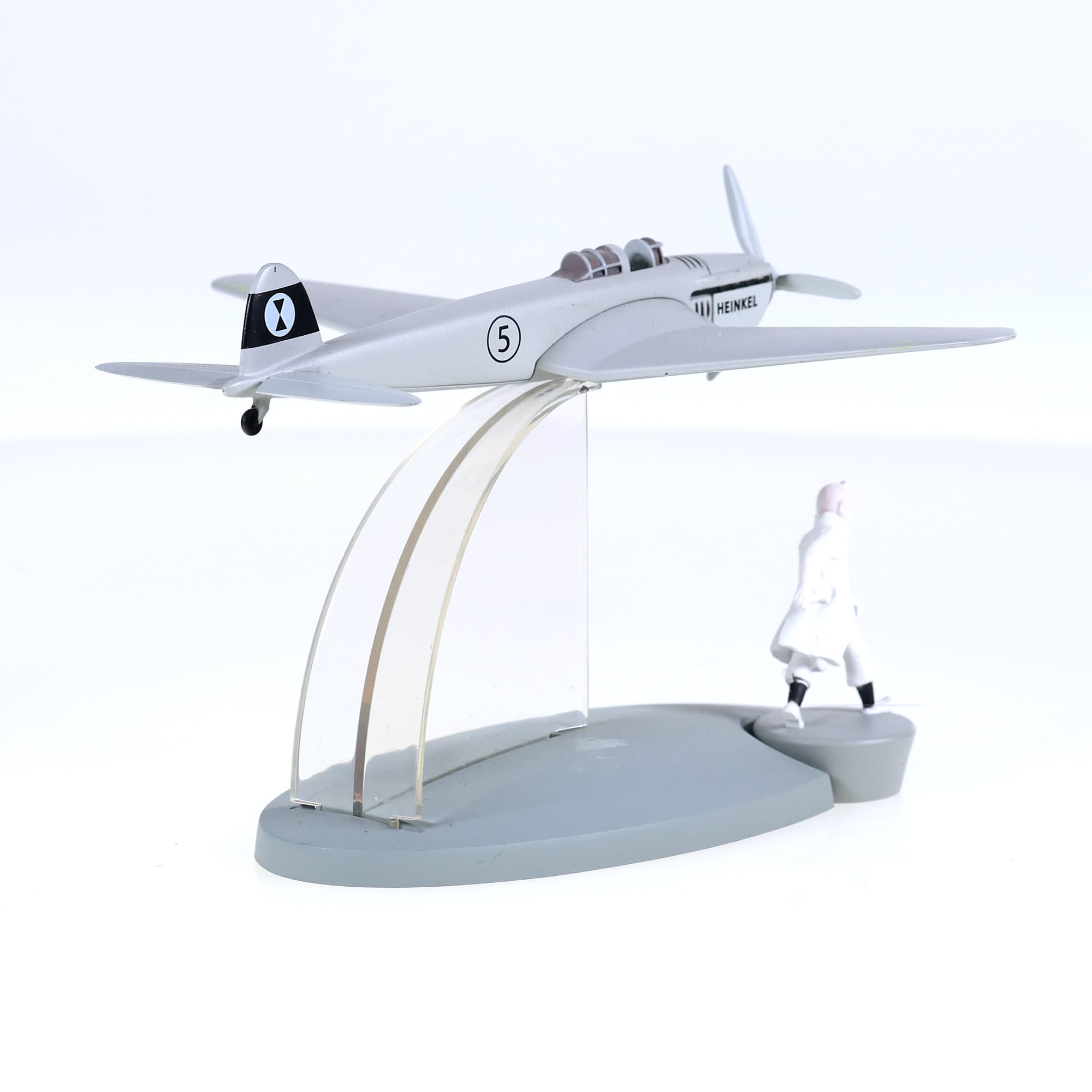 Hachette En Avion Tinitin - L'avion de chasse bordure - Le Sceptre d'Ottokar  — miniature 3