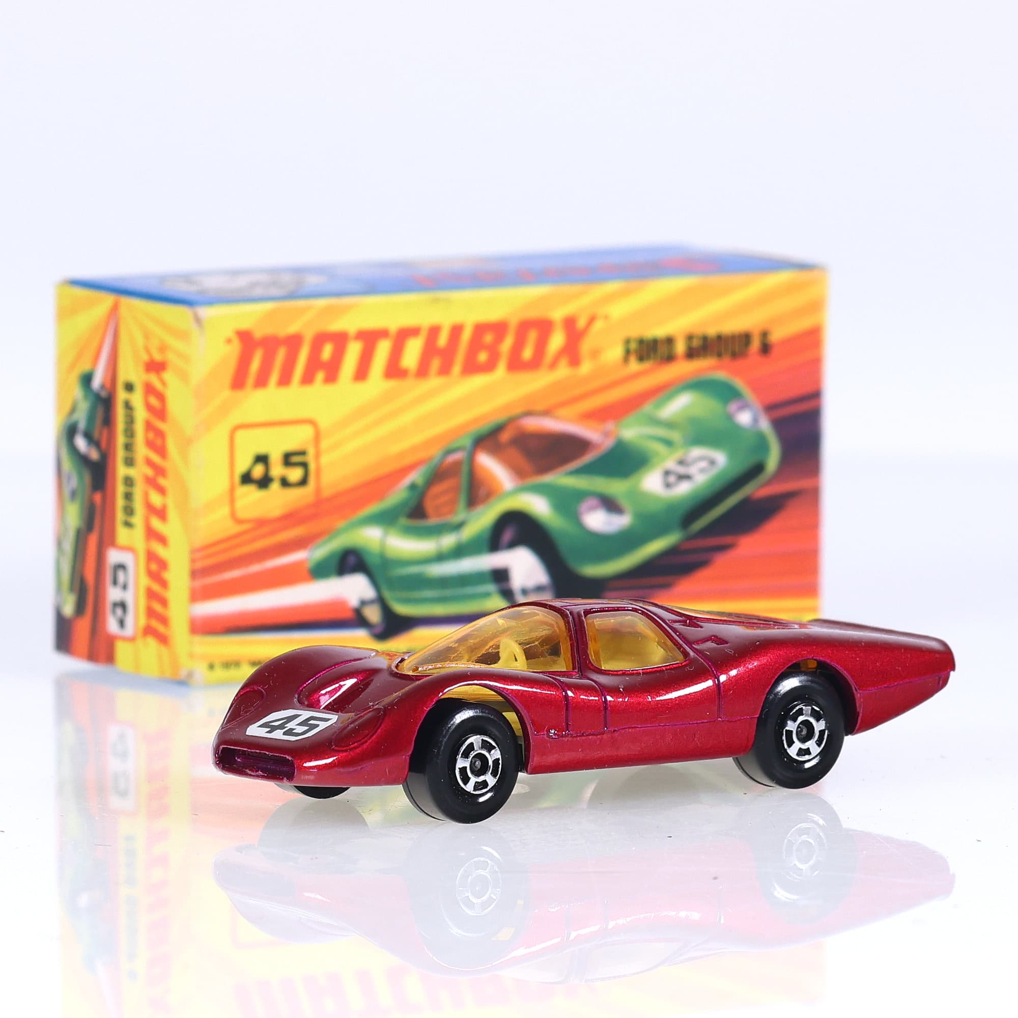 Matchbox 45 Ford Group 6 #45 1969 1/64 Rouge — photo 1