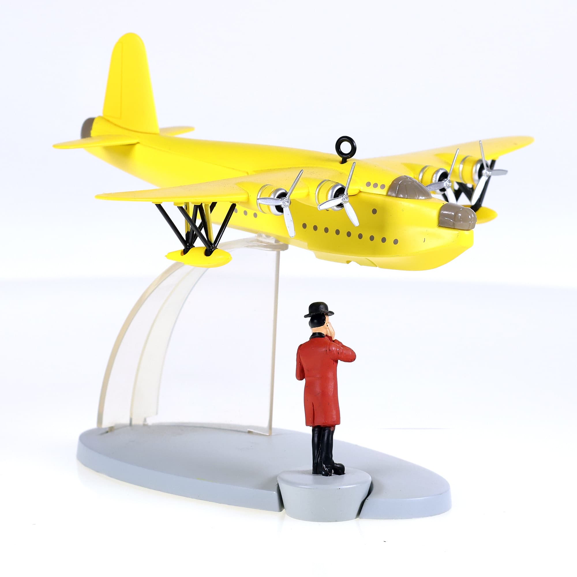 Hachette En Avion Tintin - L'hydravion jaune - Les 7 Boules de cristal 1/250 — miniature 4