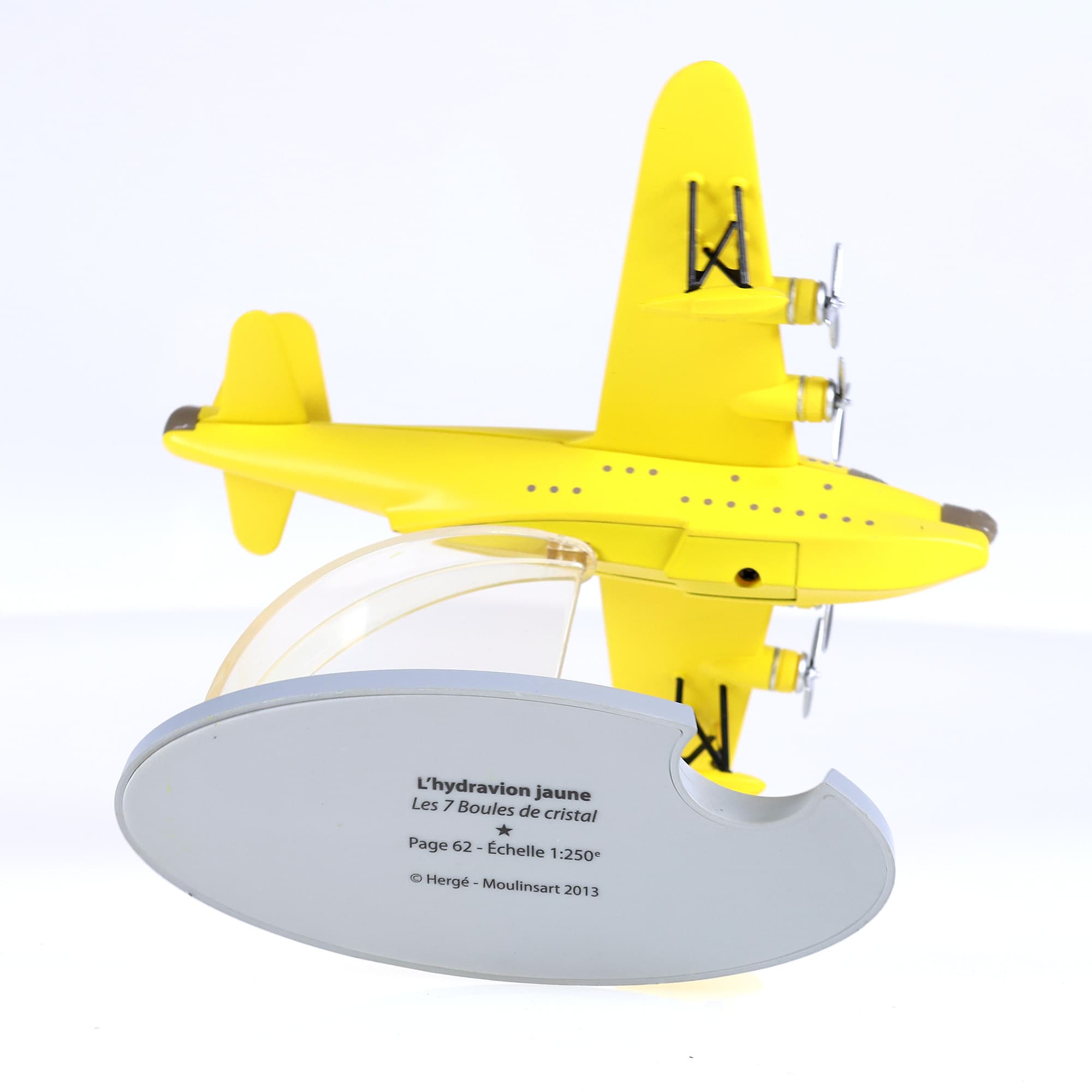 Hachette En Avion Tintin - L'hydravion jaune - Les 7 Boules de cristal 1/250 — miniature 5
