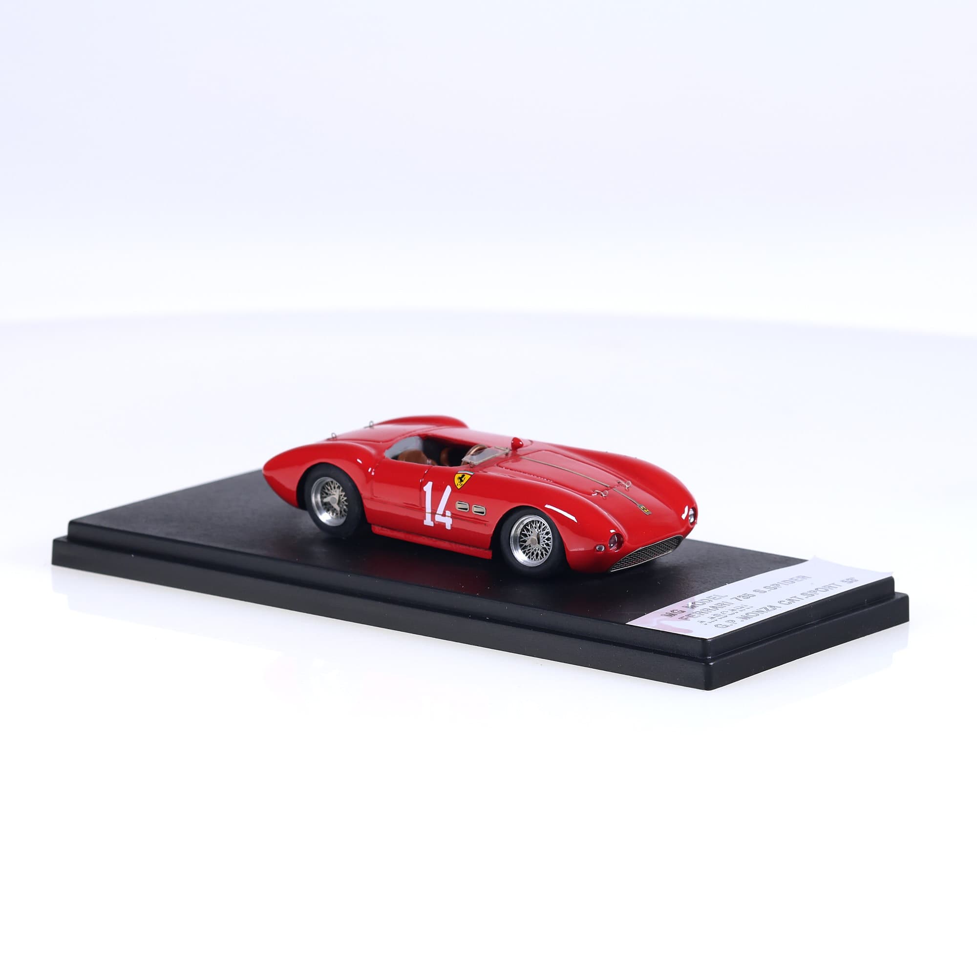 MG Model 70 Ferrari 735 S spider  Ascari #14 1953 Rouge avec boîte — miniature 7