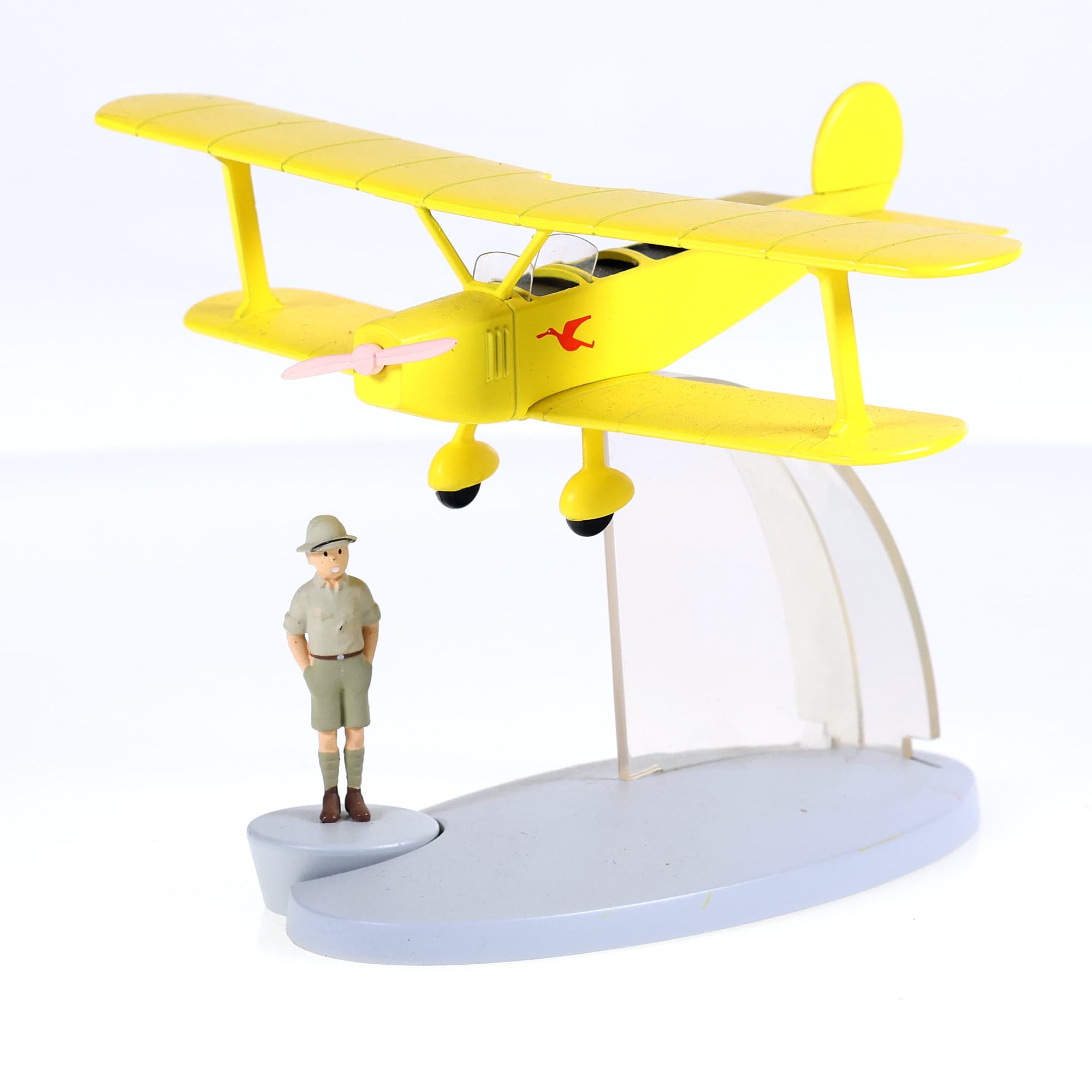 Hachette En Avion Tintin - Le biplan jaune - Tintin au Congo 1/72 