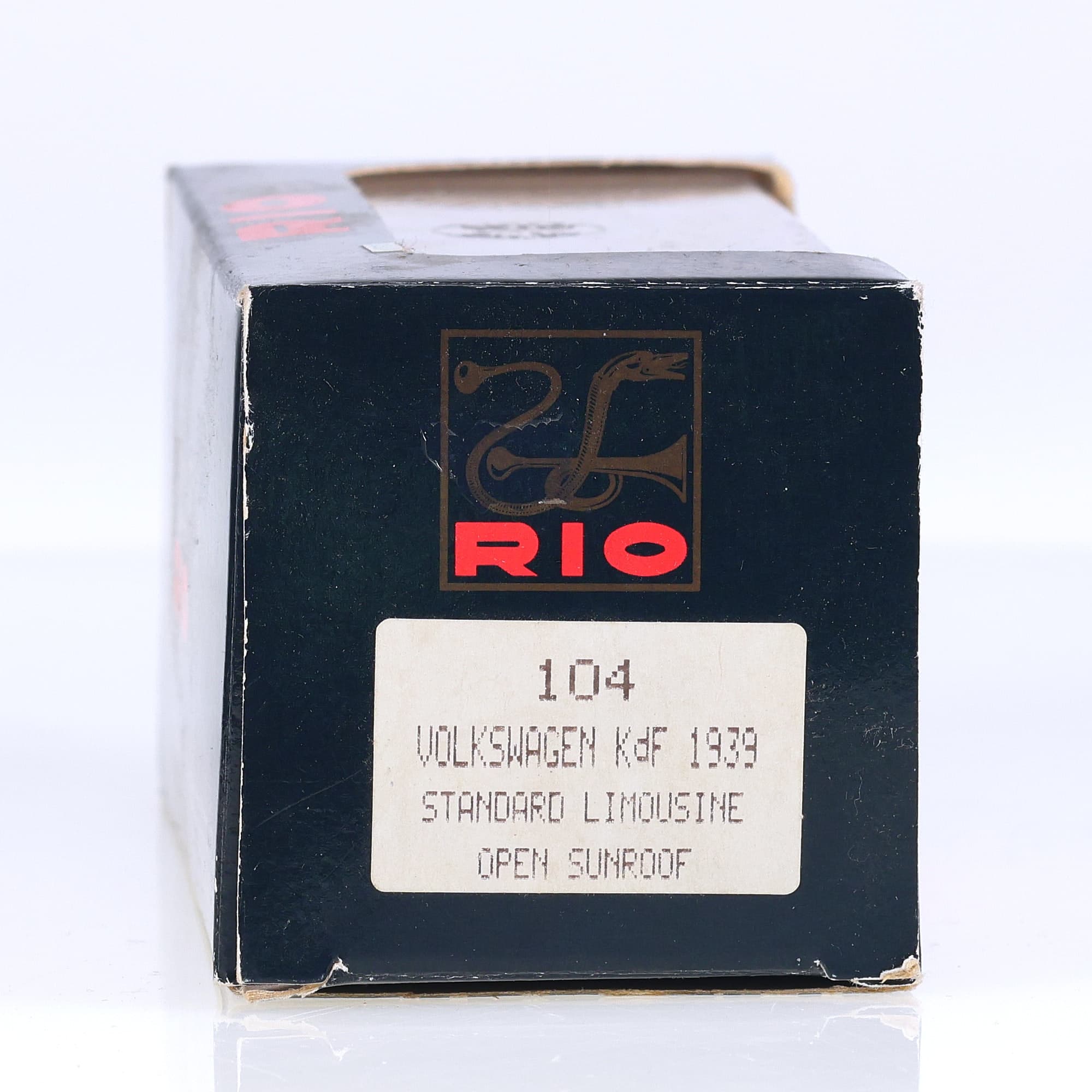 Rio 104 Volkswagen KdF 1939 Standard Limousine Open Sunroof 1/43 Noir — miniature 13