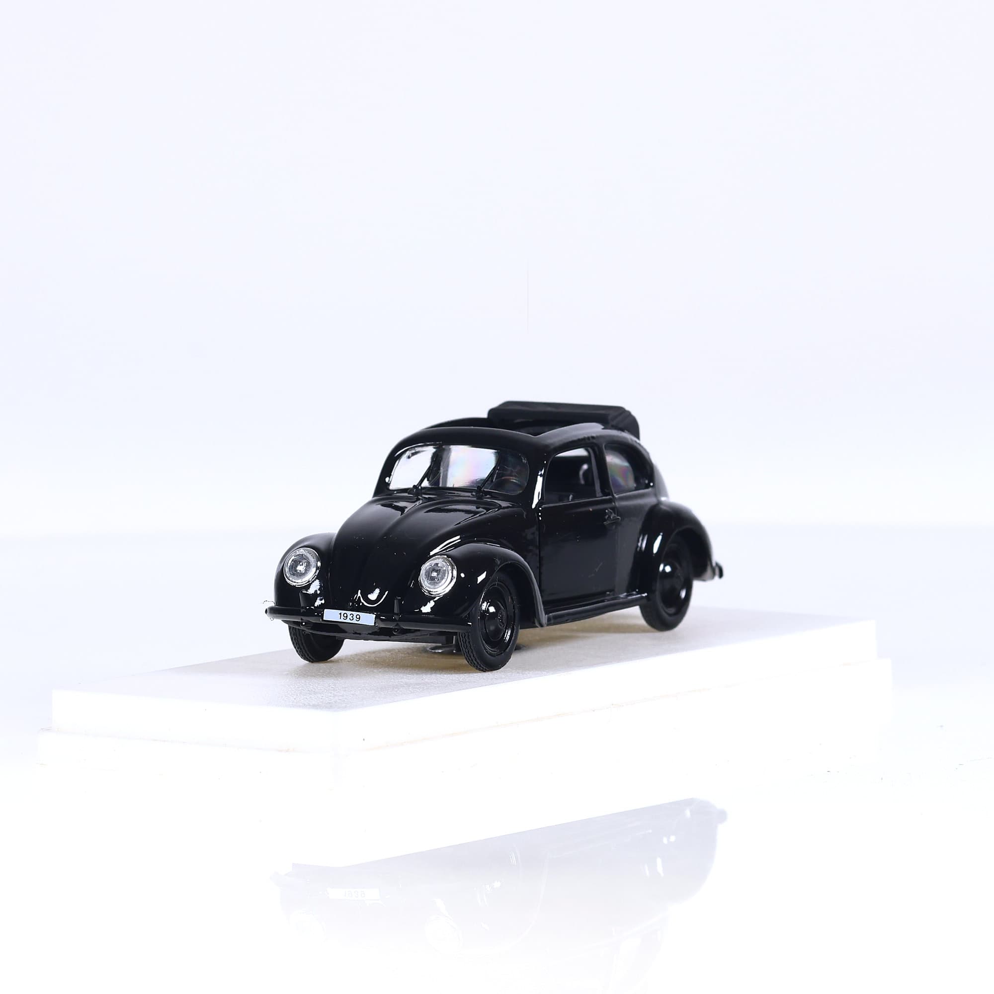Rio 104 Volkswagen KdF 1939 Standard Limousine Open Sunroof 1/43 Noir — miniature 9