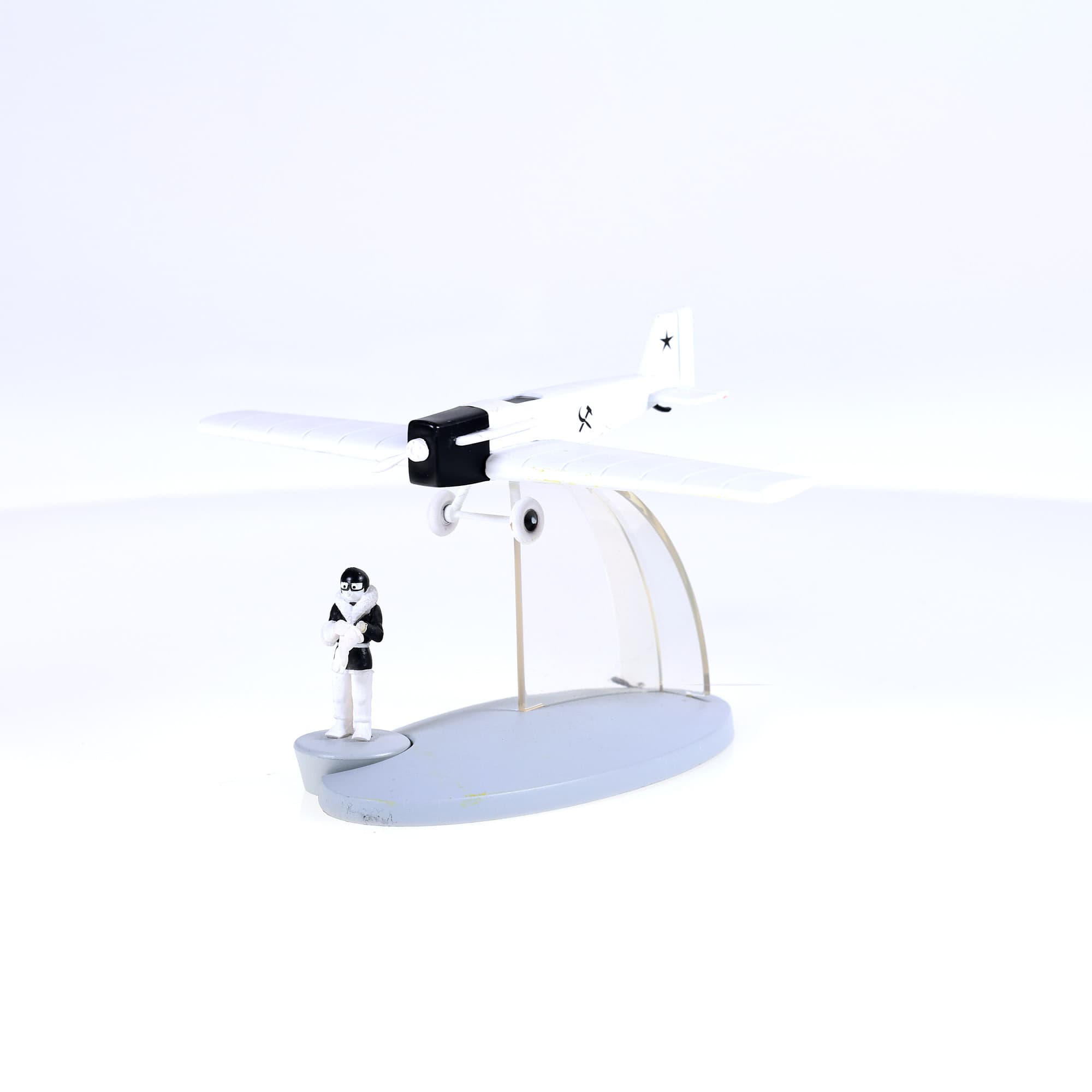 Moulinsart Tintin L'avion de chasse - Tintin au pays des Soviets 2014 1/72 — miniature 9