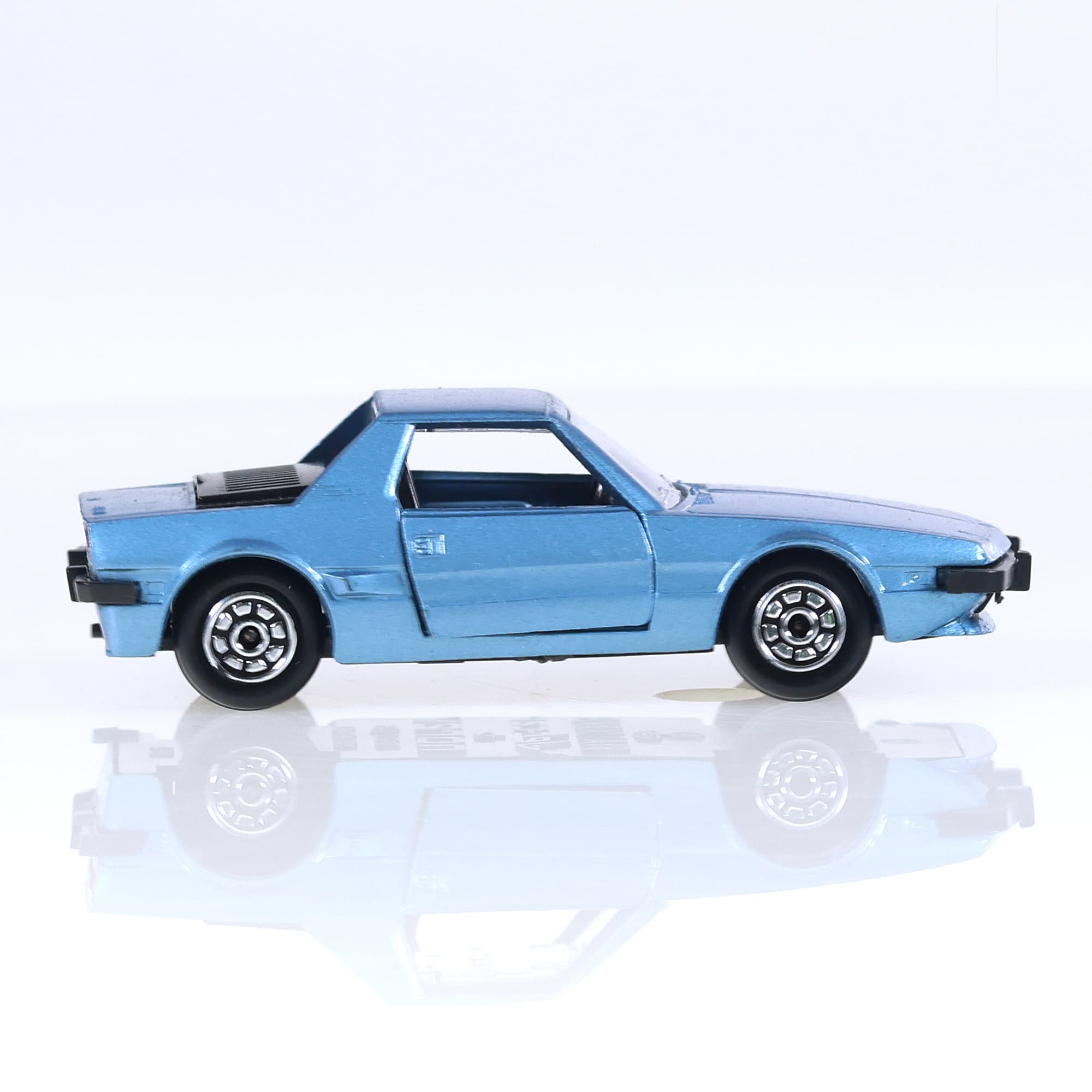 Norev 836 série M Fiat X 1/9  1/43 Bleu avec boîte — miniature 6