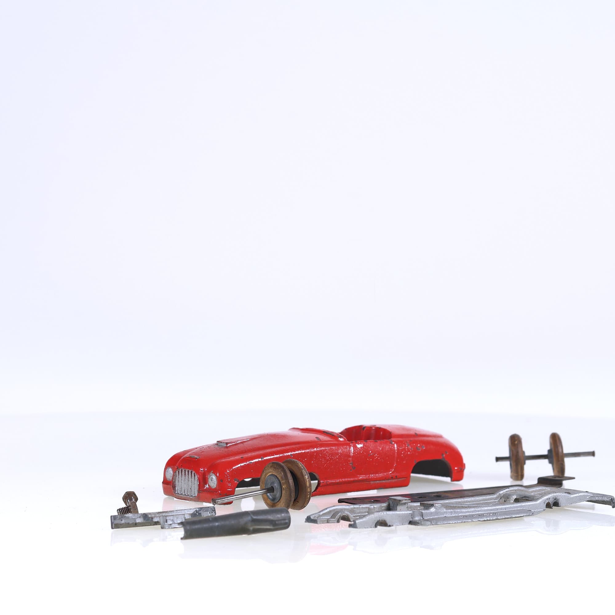 Solido Bourgogne Ferrari barquette transformable avec lot pièces 1/43 Rouge 