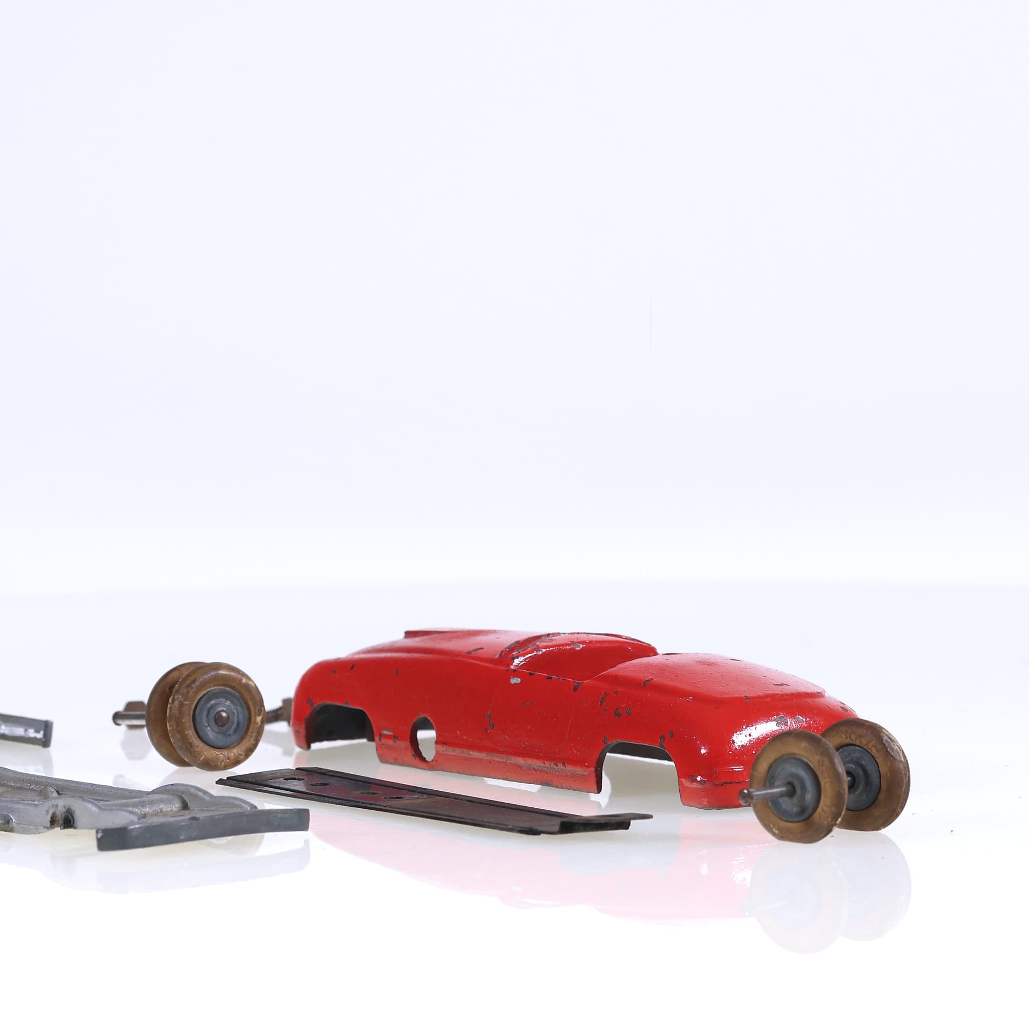 Solido Bourgogne Ferrari barquette transformable avec lot pièces 1/43 Rouge  — miniature 5