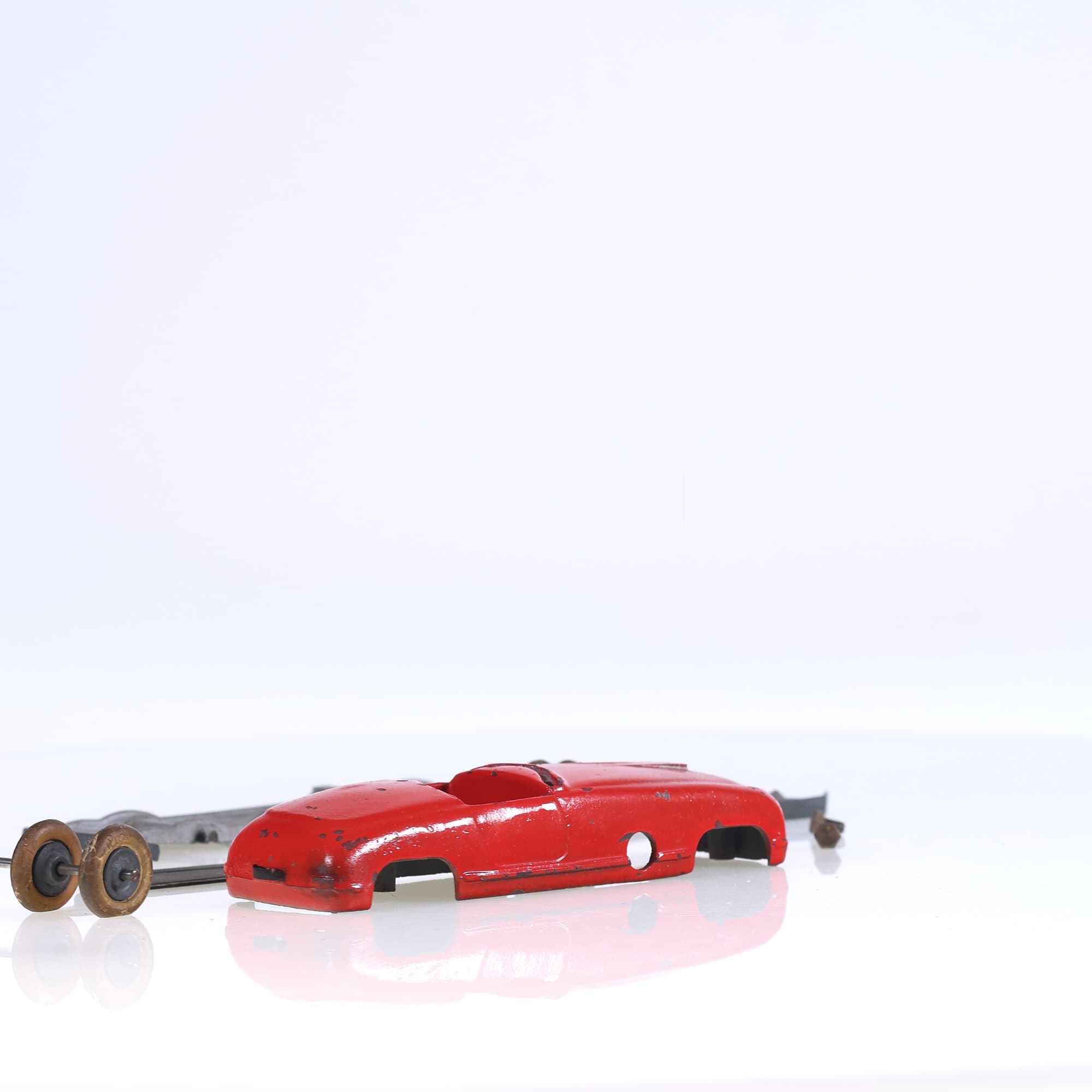 Solido Bourgogne Ferrari barquette transformable avec lot pièces 1/43 Rouge  — miniature 7