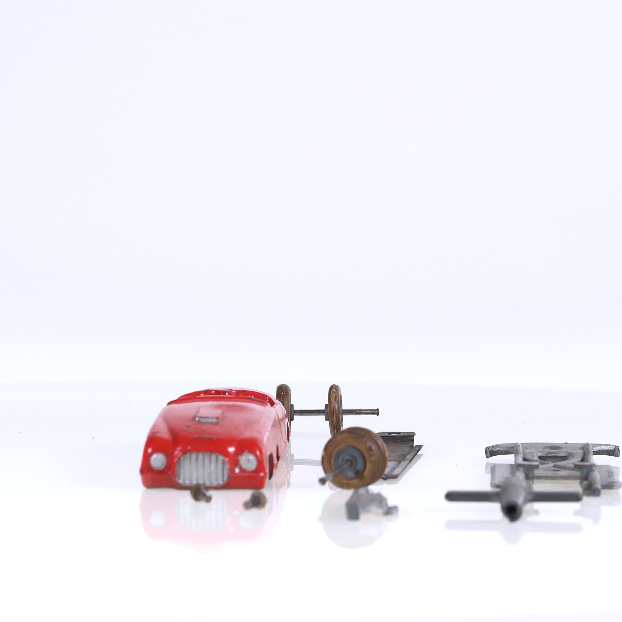Solido Bourgogne Ferrari barquette transformable avec lot pièces 1/43 Rouge  — miniature 10