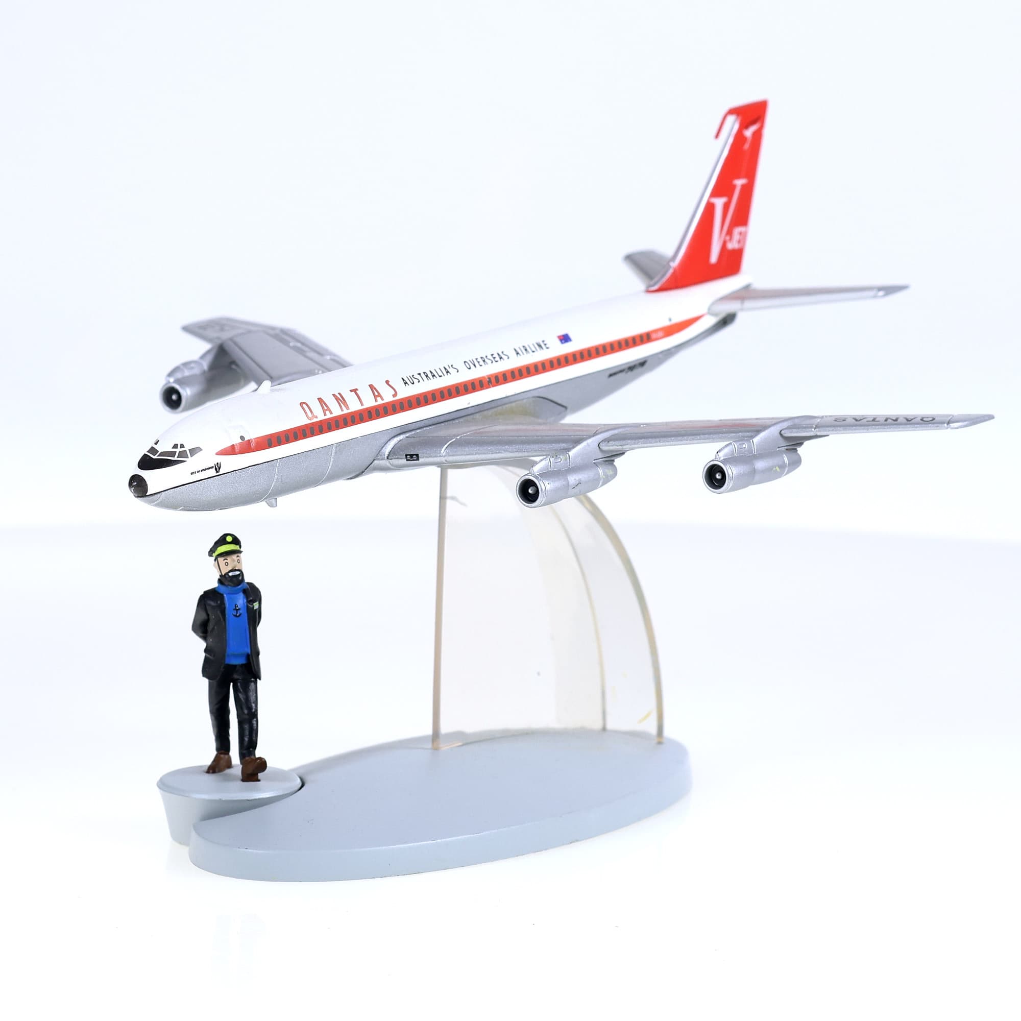 Hachette En Avion Tintin - Le Boeing 707 de la Qantas 1/250 