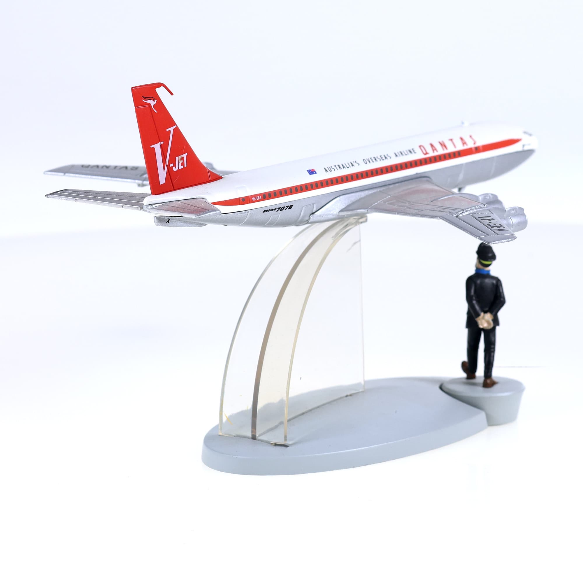 Hachette En Avion Tintin - Le Boeing 707 de la Qantas 1/250  — miniature 3