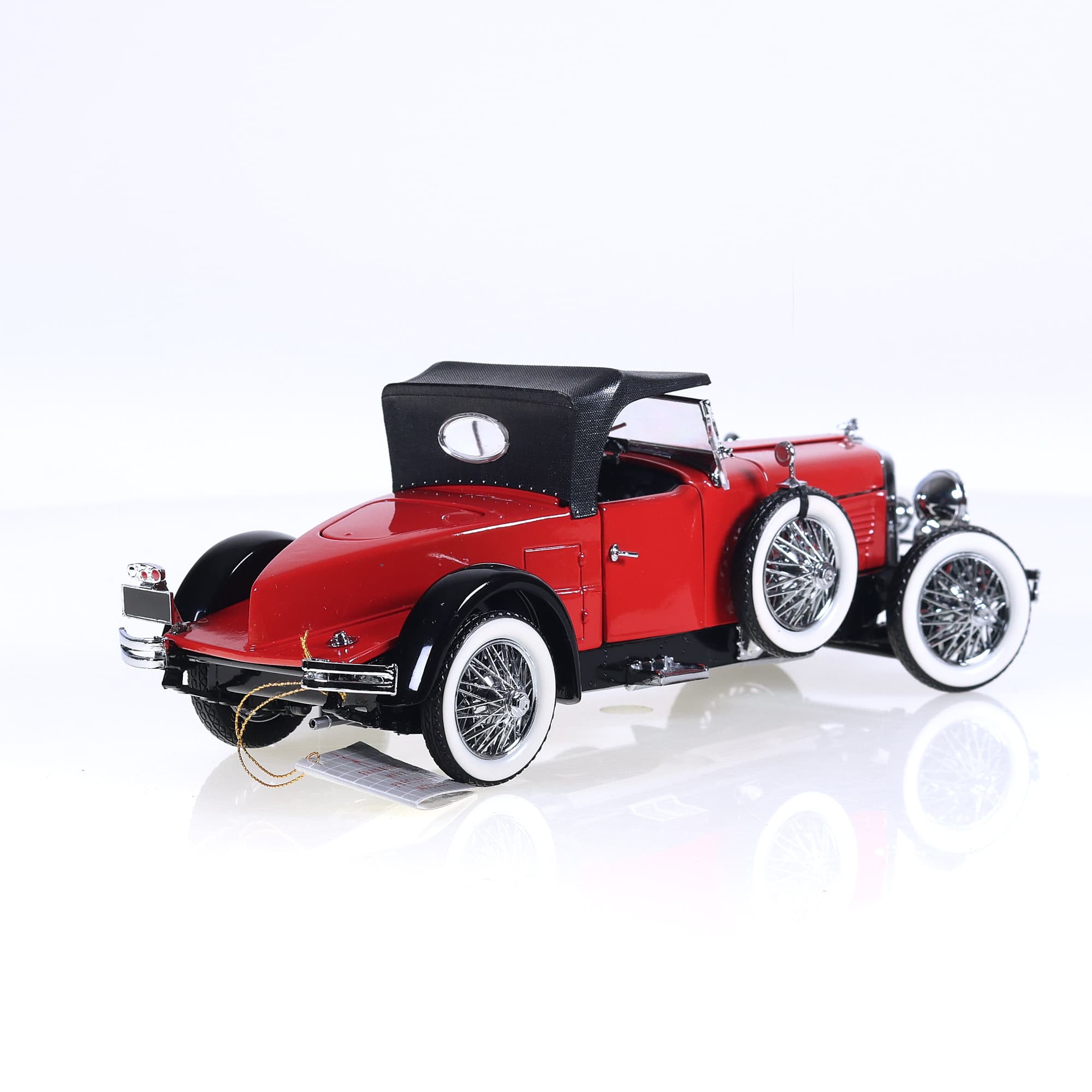 Franklin Mint Stutz Black Hawk Boattail Speedster 1928 1/24 Rouge avec boîte — miniature 5