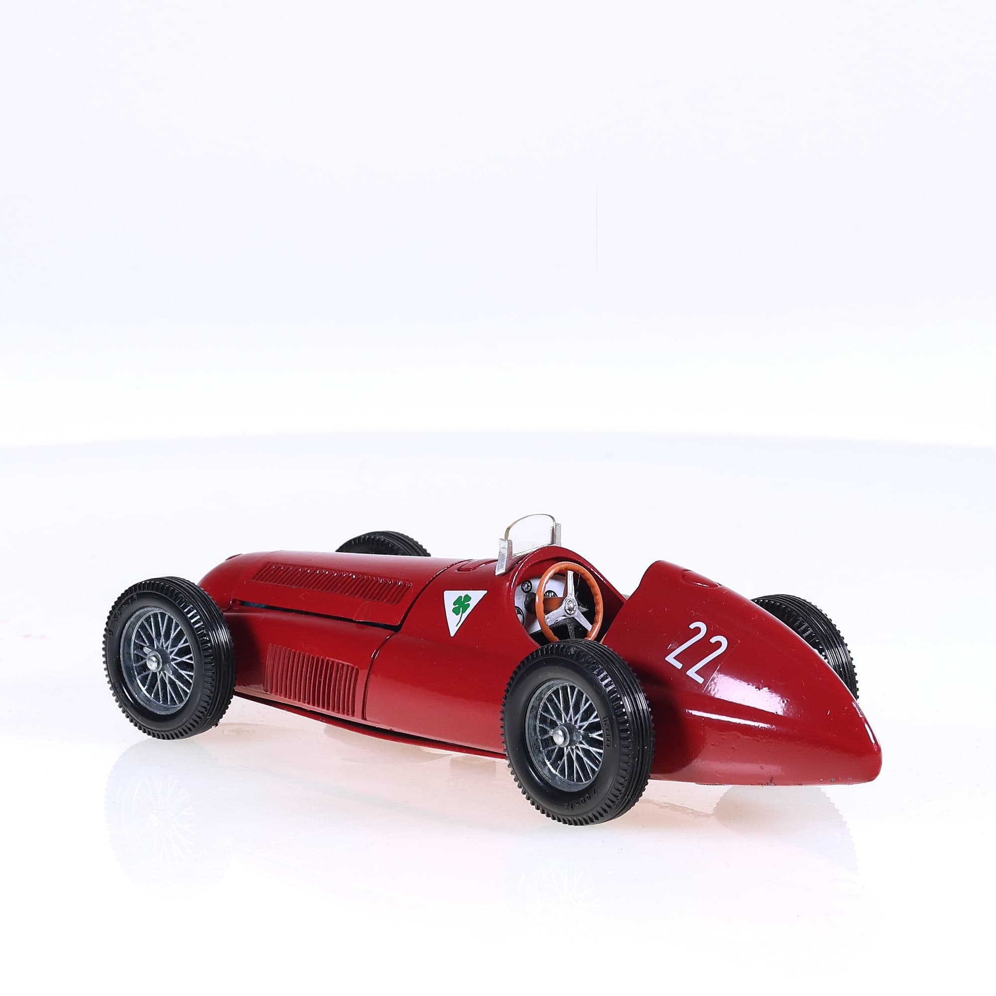 Mebetoys Alfa Romeo Alfetta 159 #22 1951 17 cm Rouge avec boîte — miniature 3