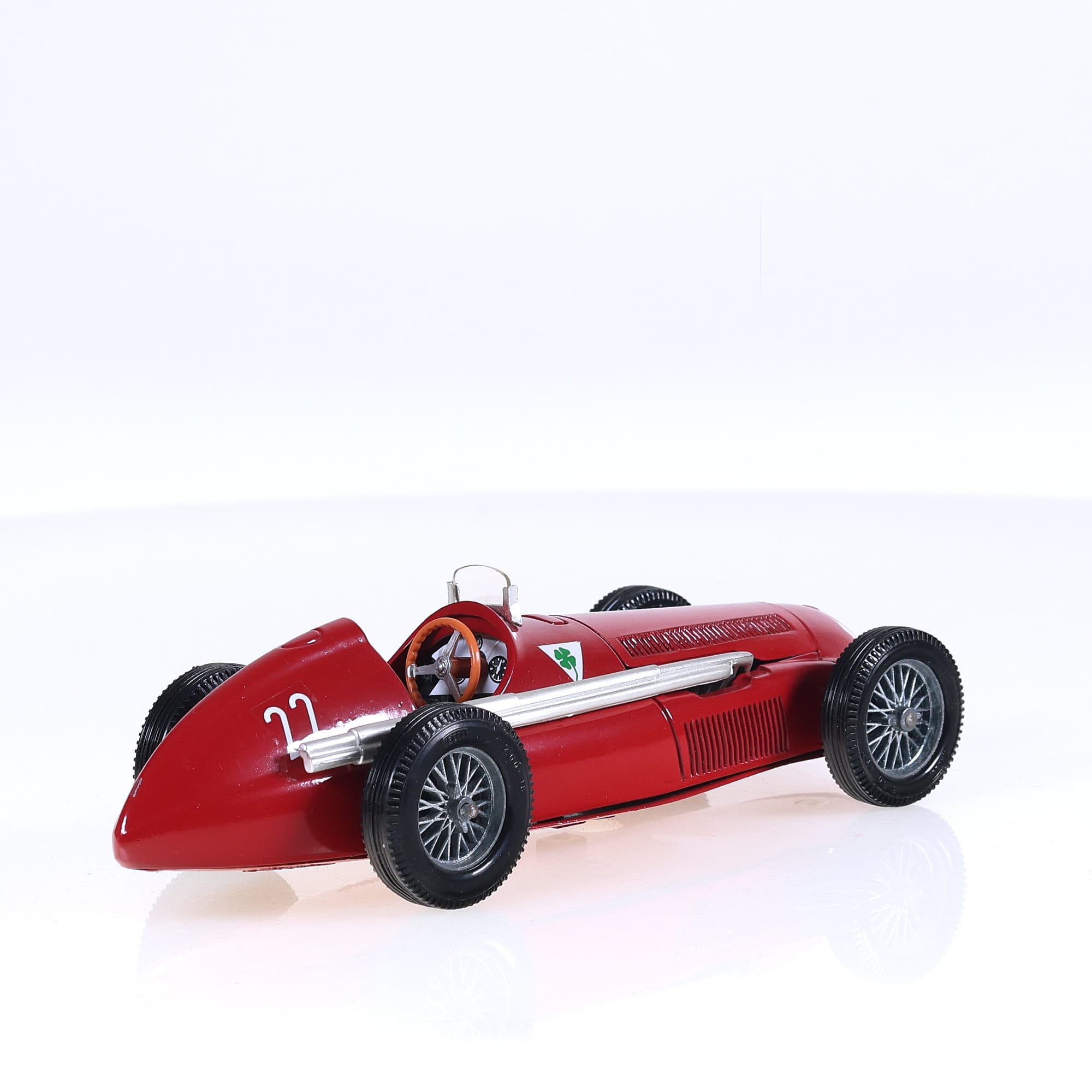 Mebetoys Alfa Romeo Alfetta 159 #22 1951 17 cm Rouge avec boîte — miniature 5